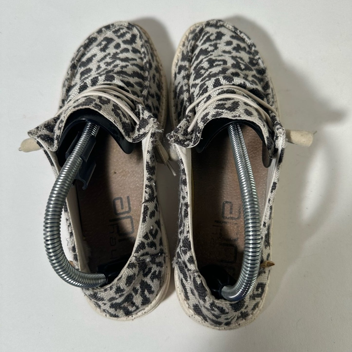 Hey Dude Wendy Cheetah Print Loafers with Soft Canvas Upper and Flexible Sole