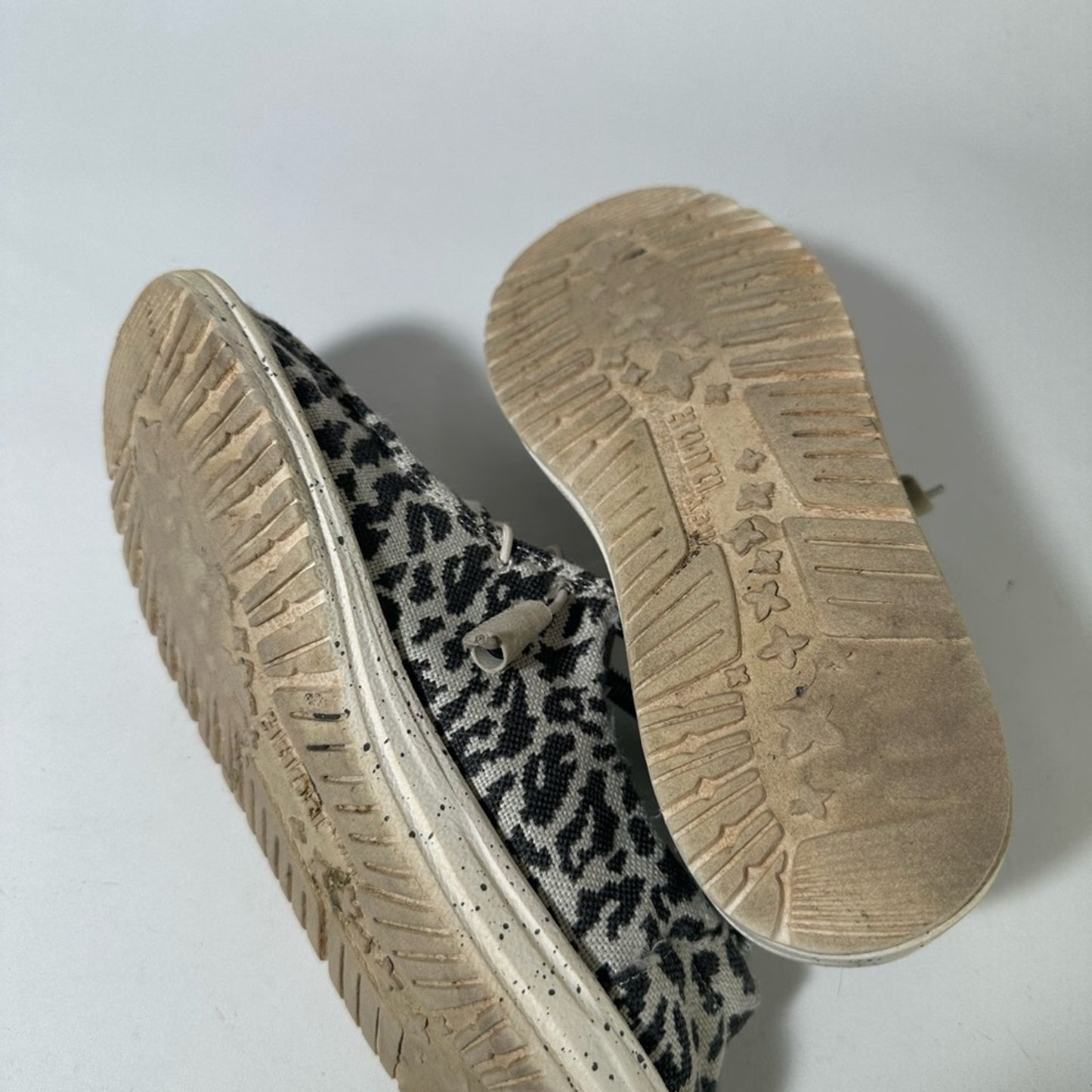 Hey Dude Wendy Cheetah Print Loafers with Soft Canvas Upper and Flexible Sole