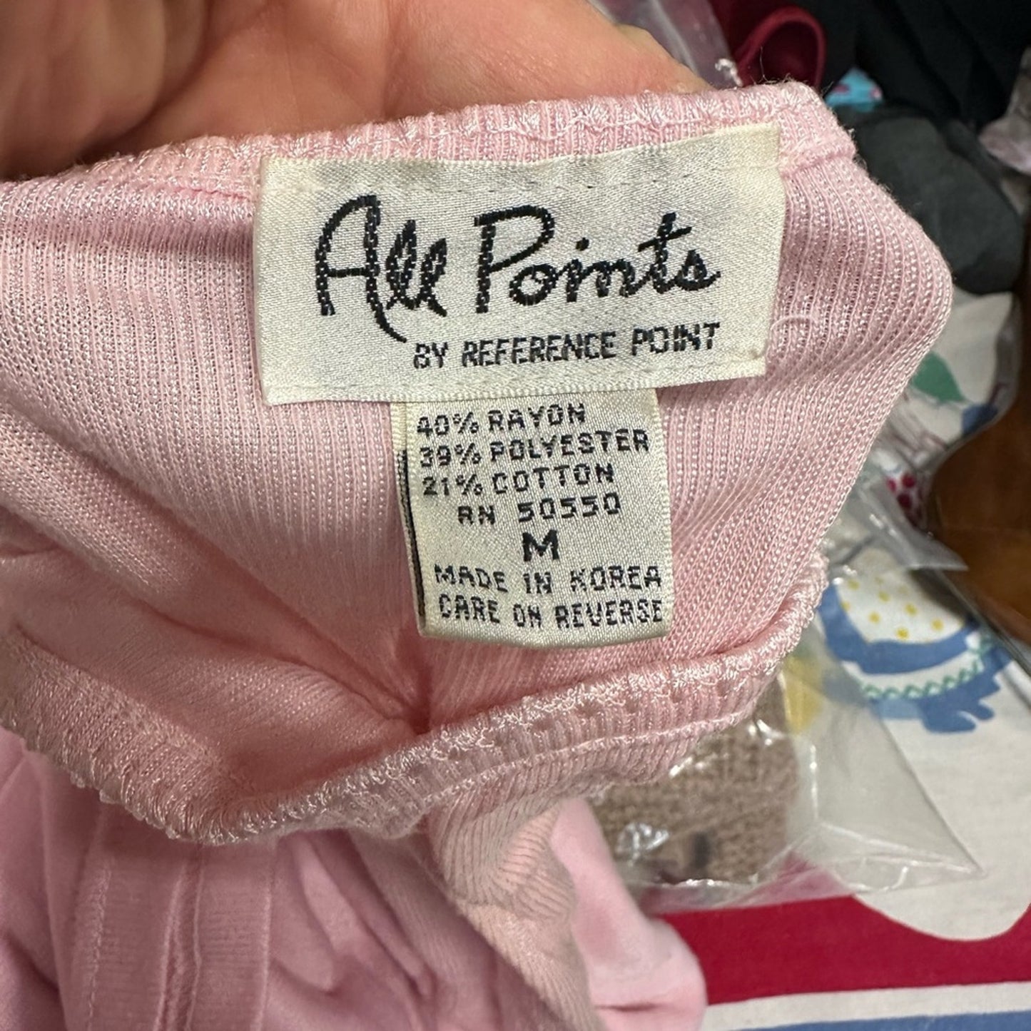All Points Vintage Soft Pink Knit Top Cardigan Set