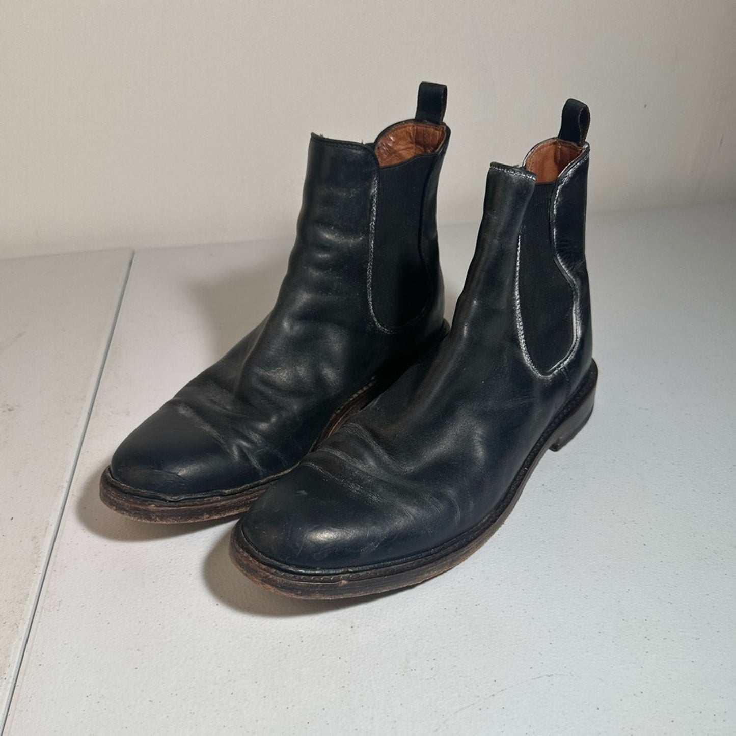 Frye Black Leather Chelsea Boots