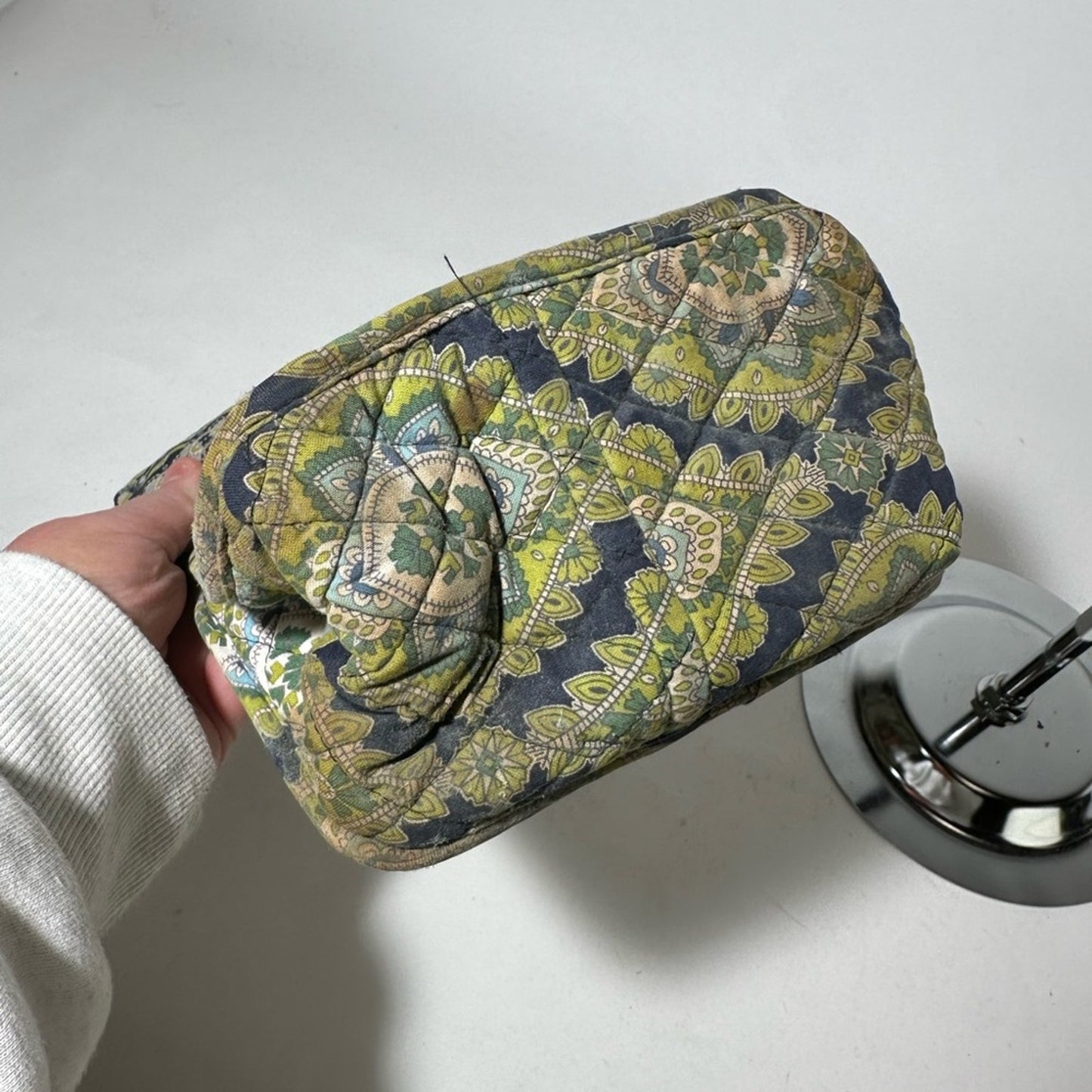 Vera Bradley Green and Black Crossbody Bag Quilted Design