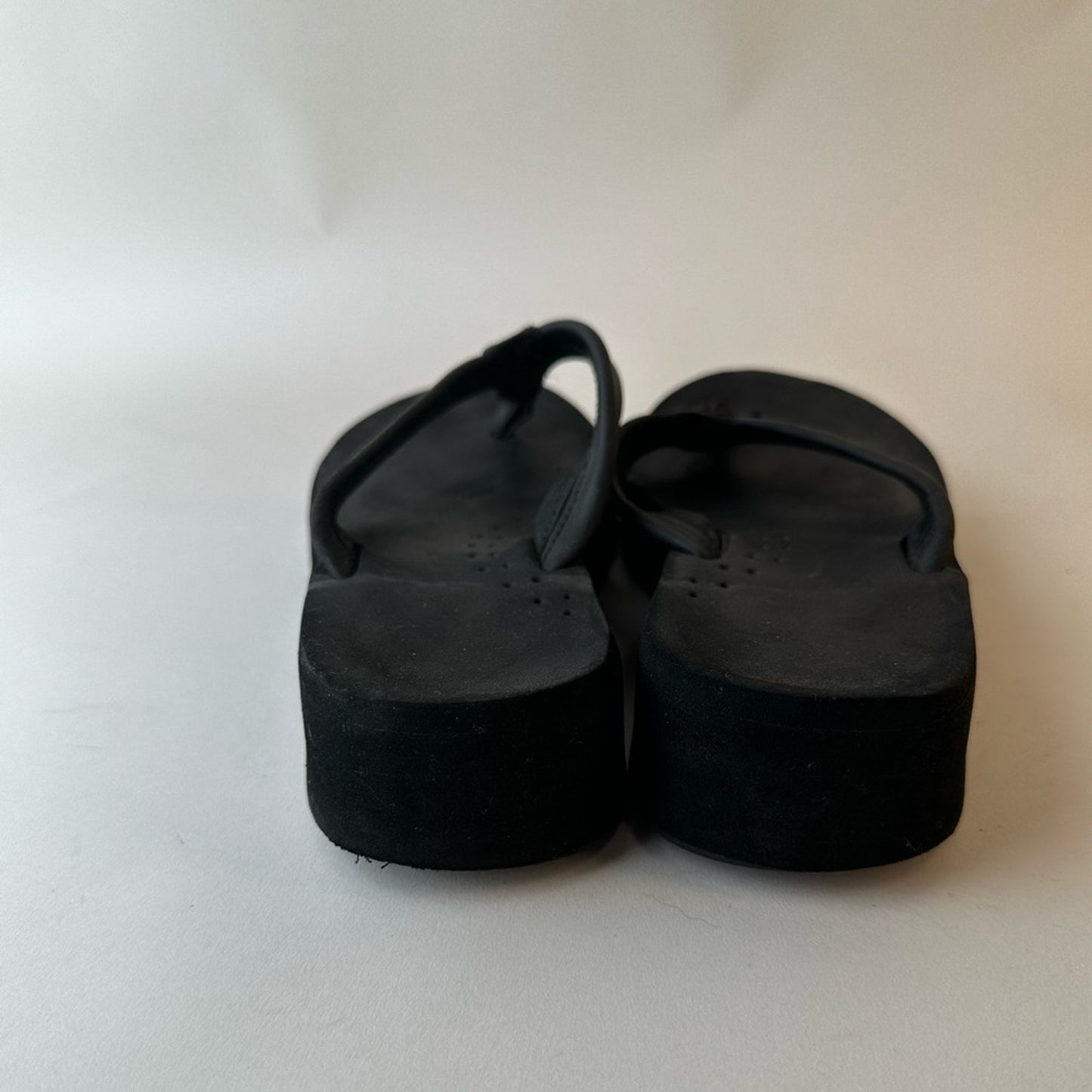 Rainbow Platform Black Flip Flops
