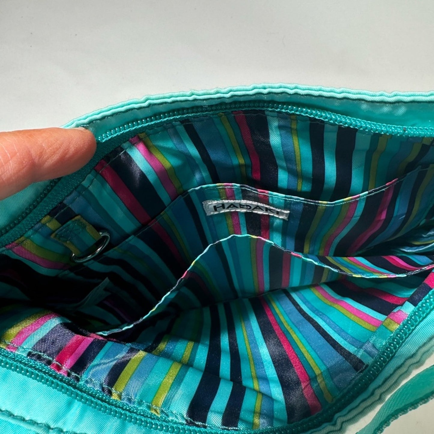 Blue Crossbody Bag with Adjustable Strap and Slouchy Design