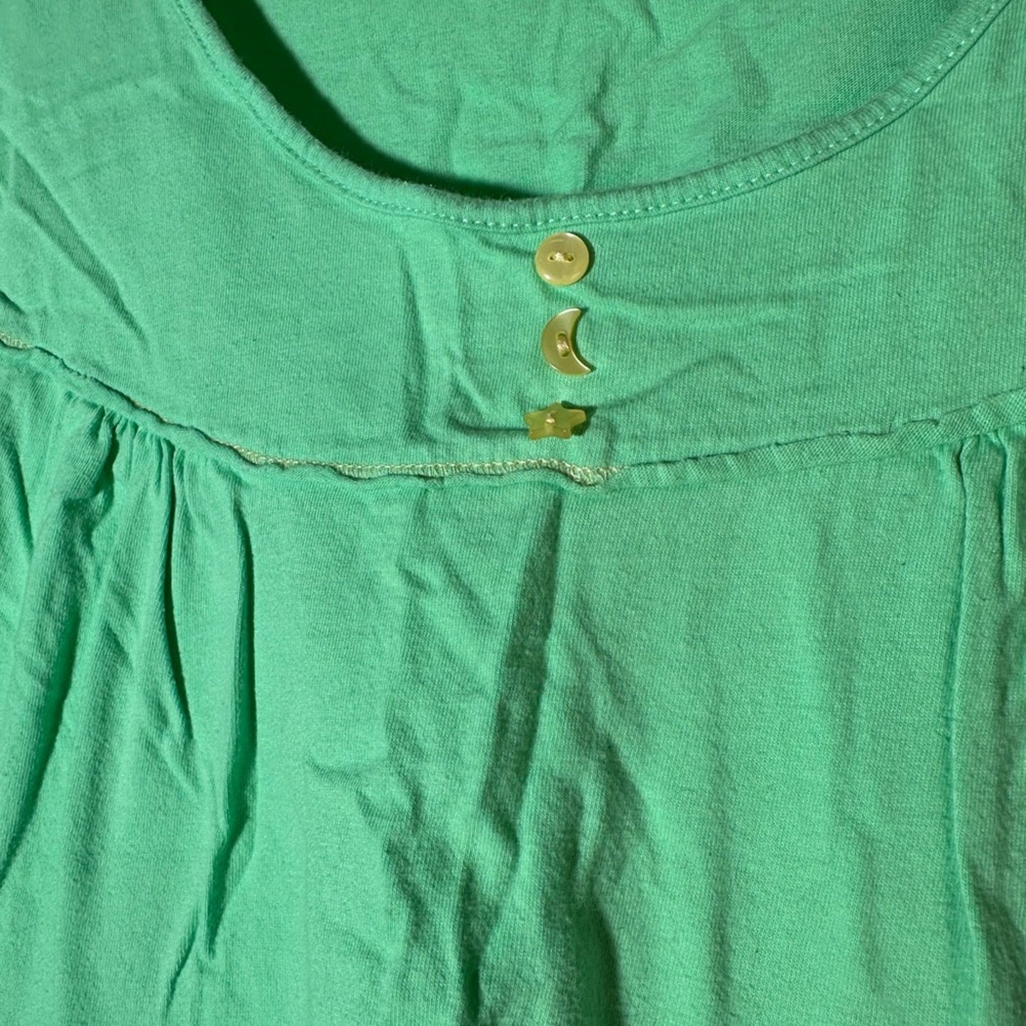 Joe Boxer Light Green Women's Blouse with Button Detail