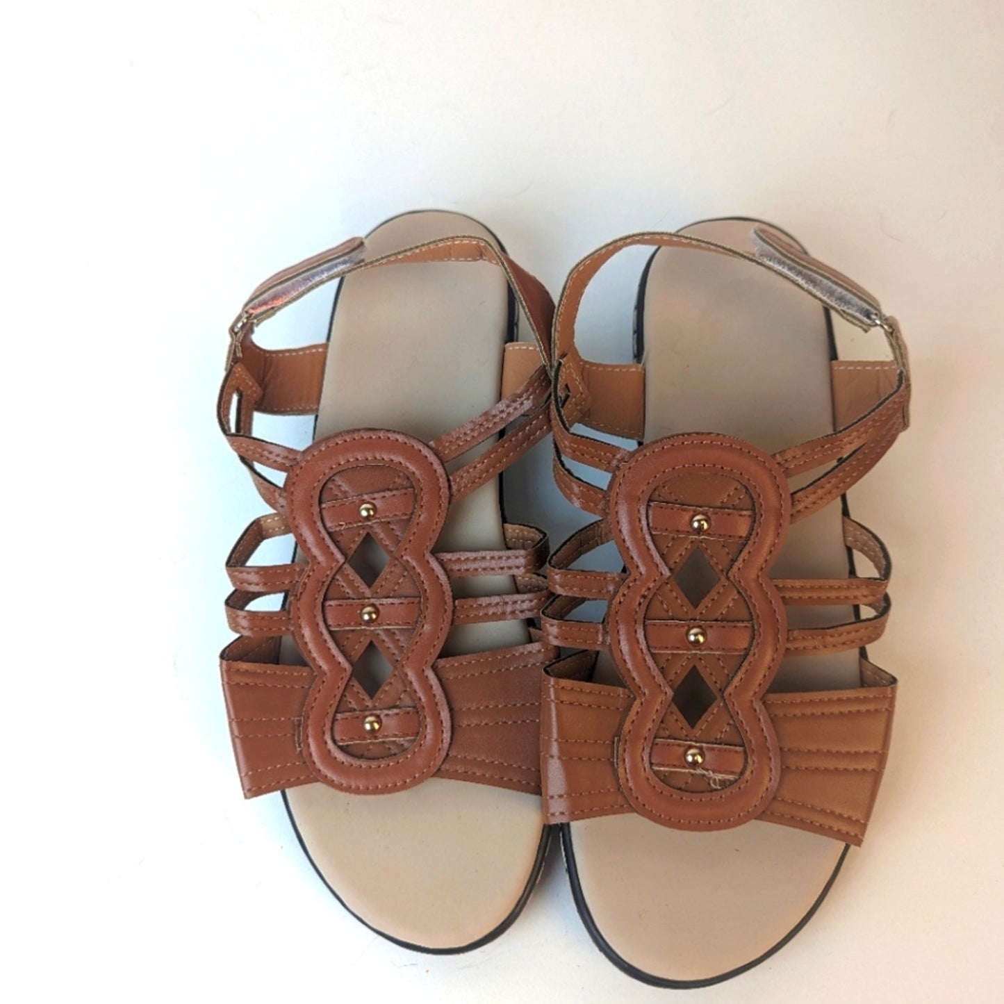 Faux Leather NWOT Sandals - 9