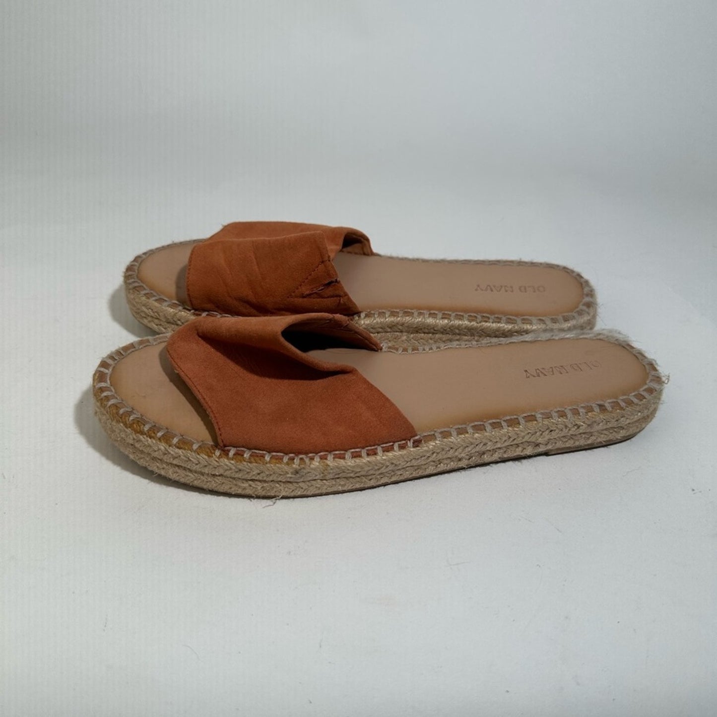 Old Navy Faux Suede Espadrille Slide Sandal