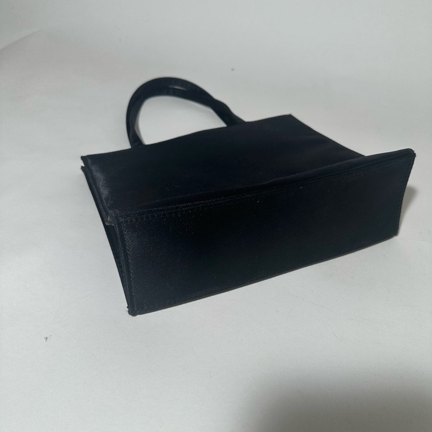 Black Textured Shoulder Bag with Gold Hardware