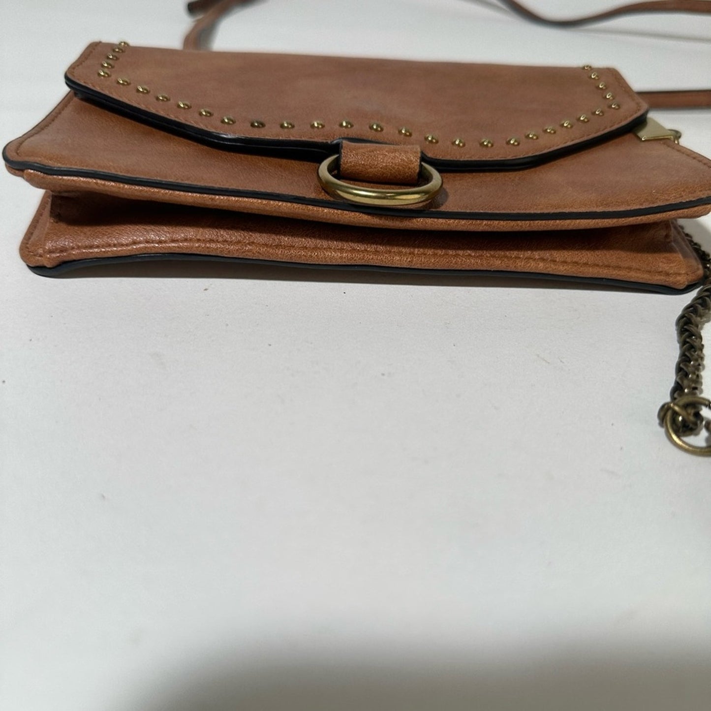 Brown Leather Crossbody Bag with Adjustable Strap