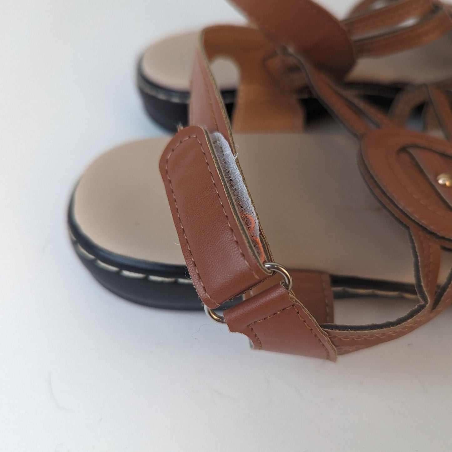 Faux Leather NWOT Sandals - 9