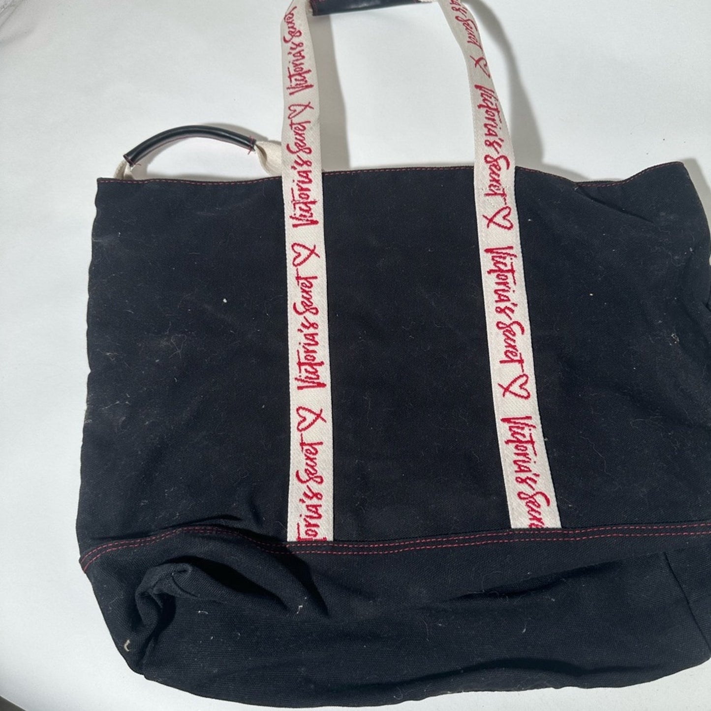 Victoria's Secret Black Tote with Red Accents