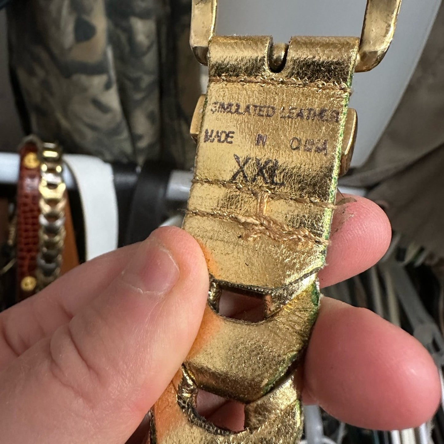 Simulated Gold Braided Belt