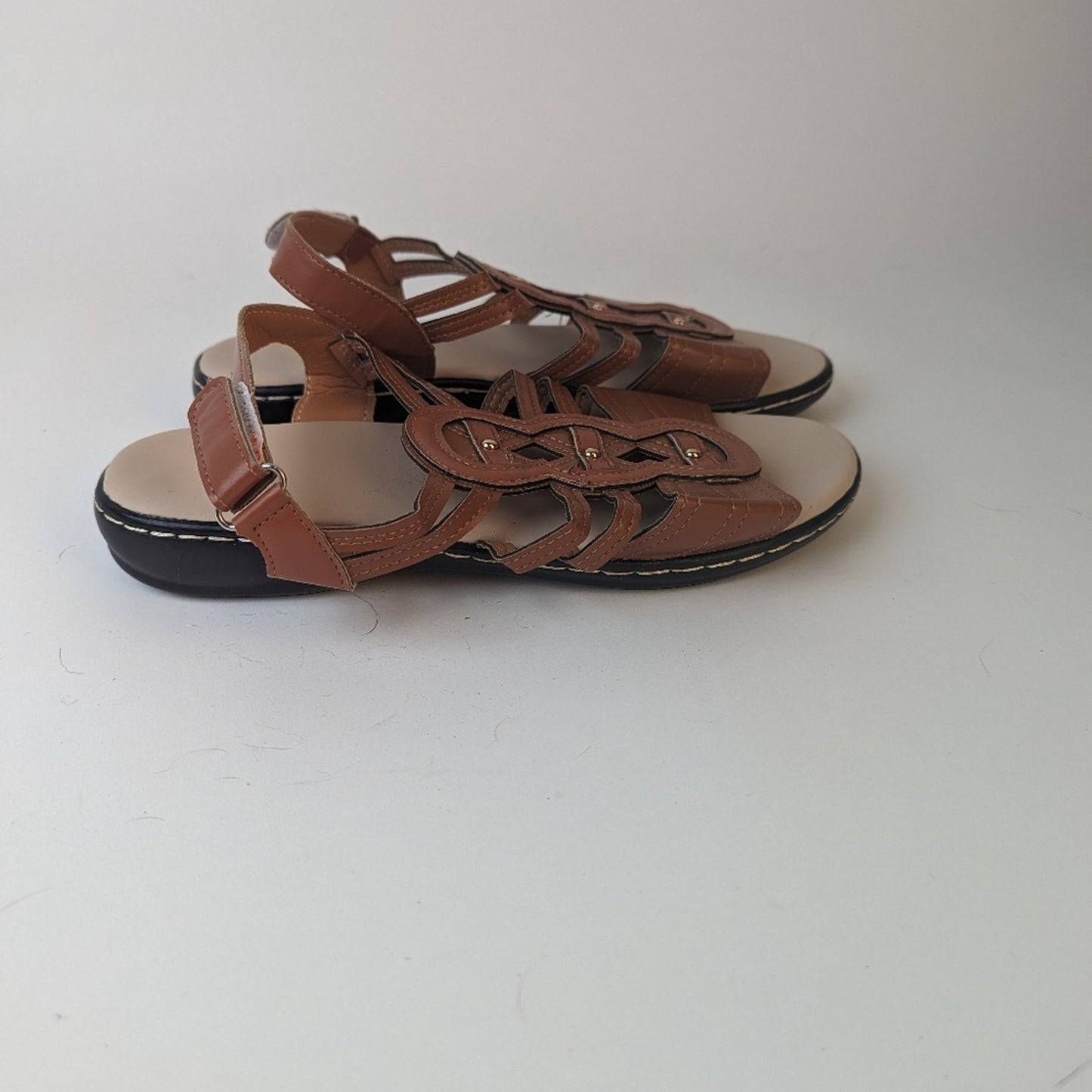 Faux Leather NWOT Sandals - 9