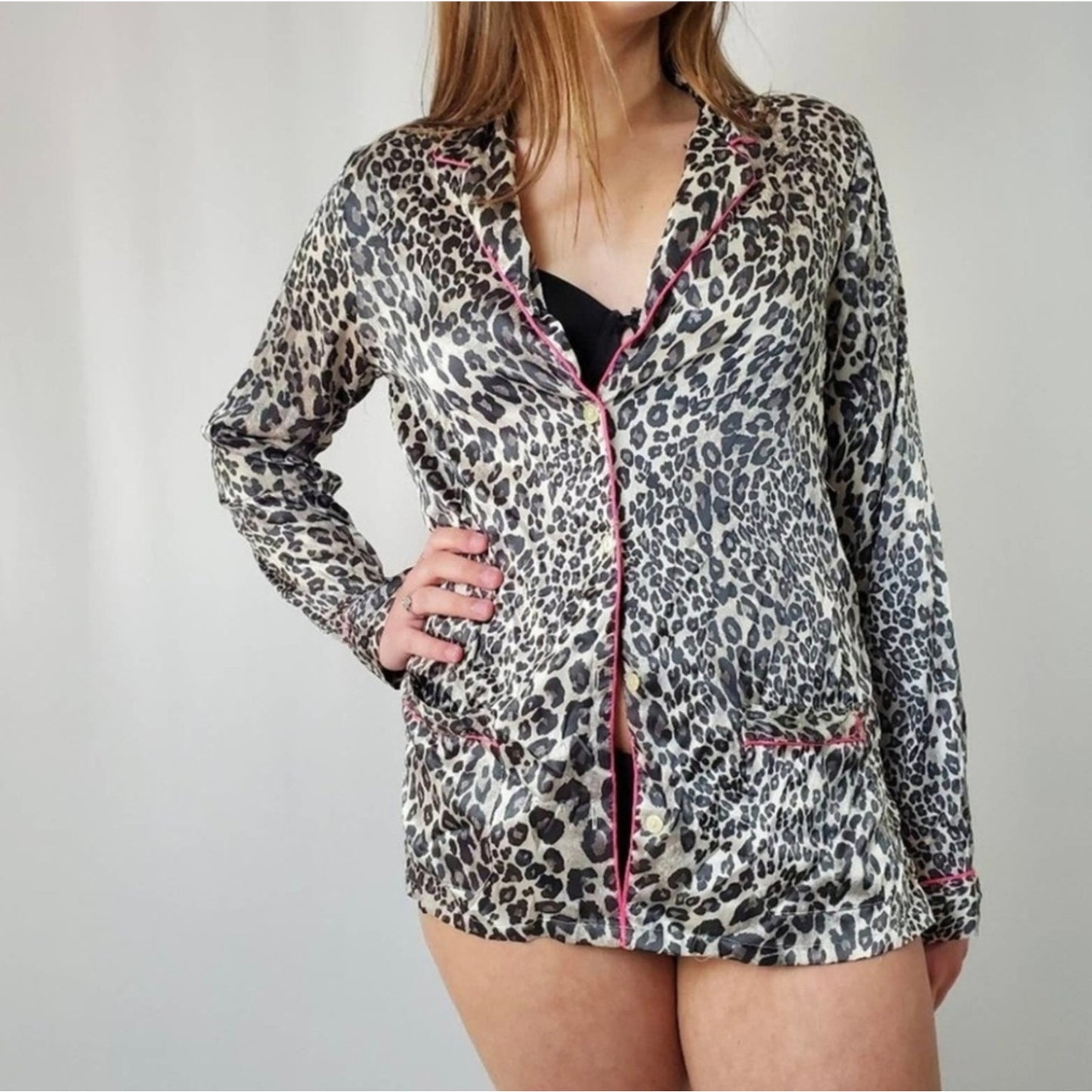 Victoria’s Secret Animal Print Pajama Loungewear Top