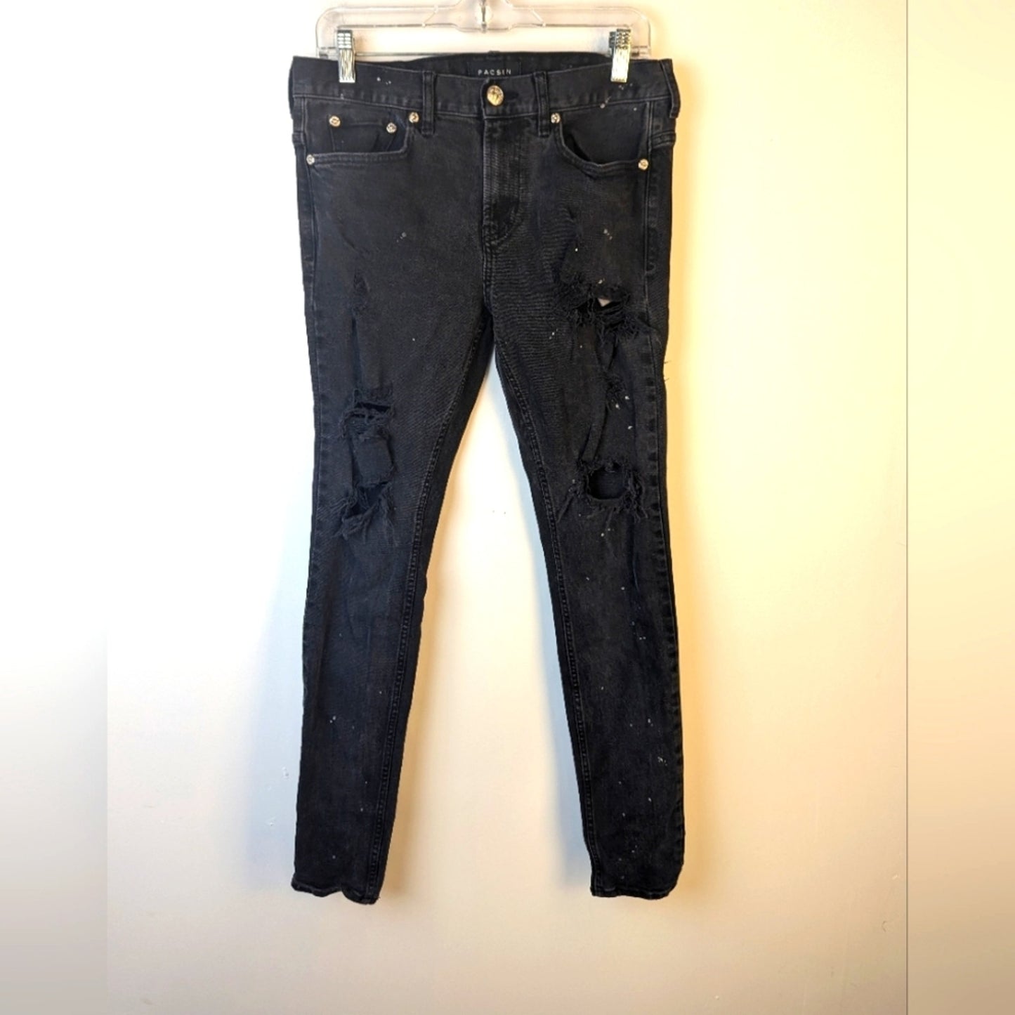 Pacsun Stacked Skinny Jeans