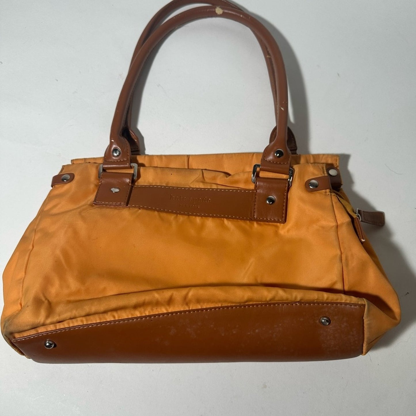Kate Spade Brown and Tan Shoulder Bag with Leather Accents
