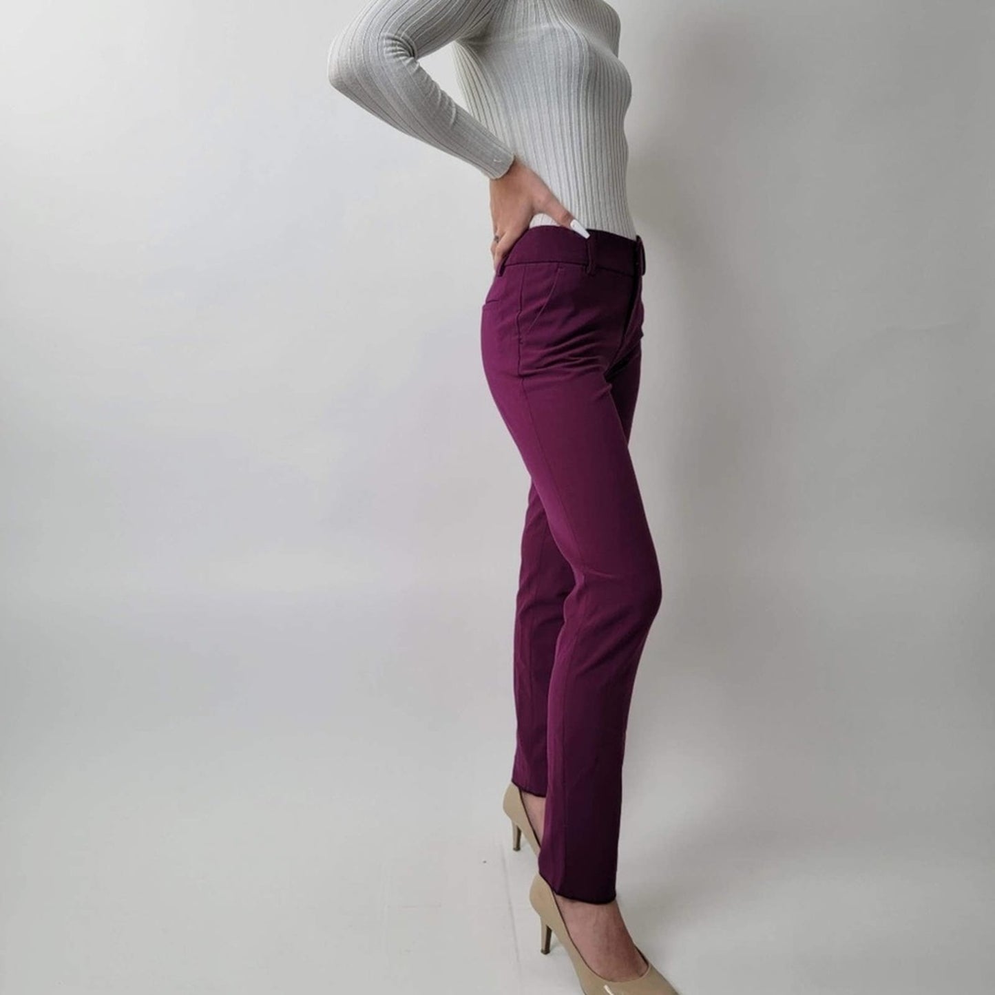 Alice + Olivia Burgundy Pants