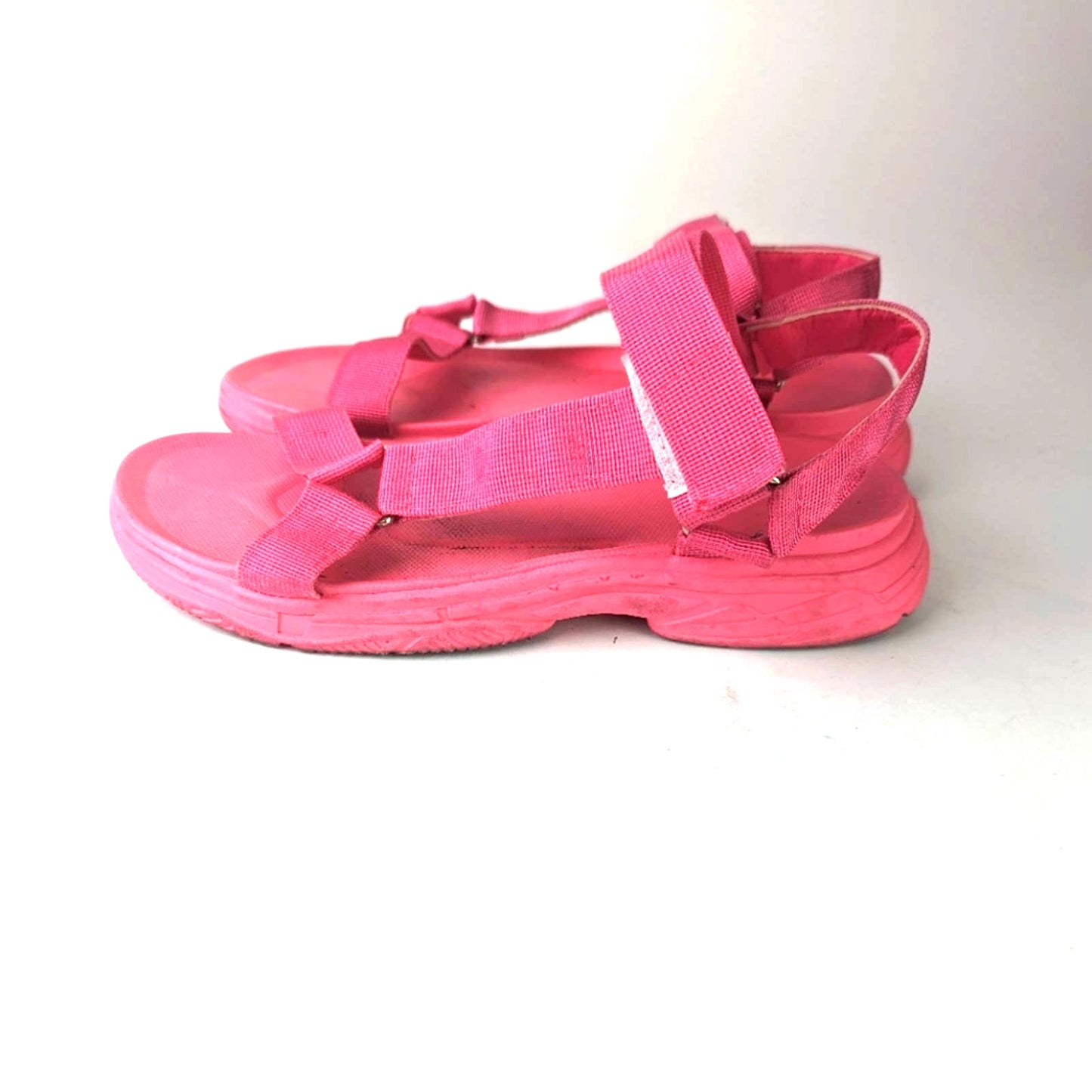 Hot Pink Strappy Sandals 41