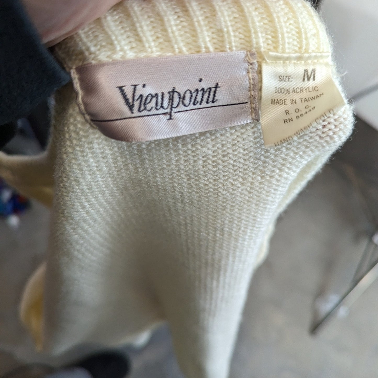 Vintage Cropped Beaded Cardigan M