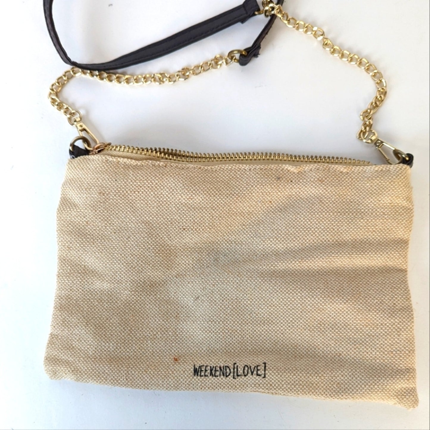 Weekend Love Canvas Crossbody Bag