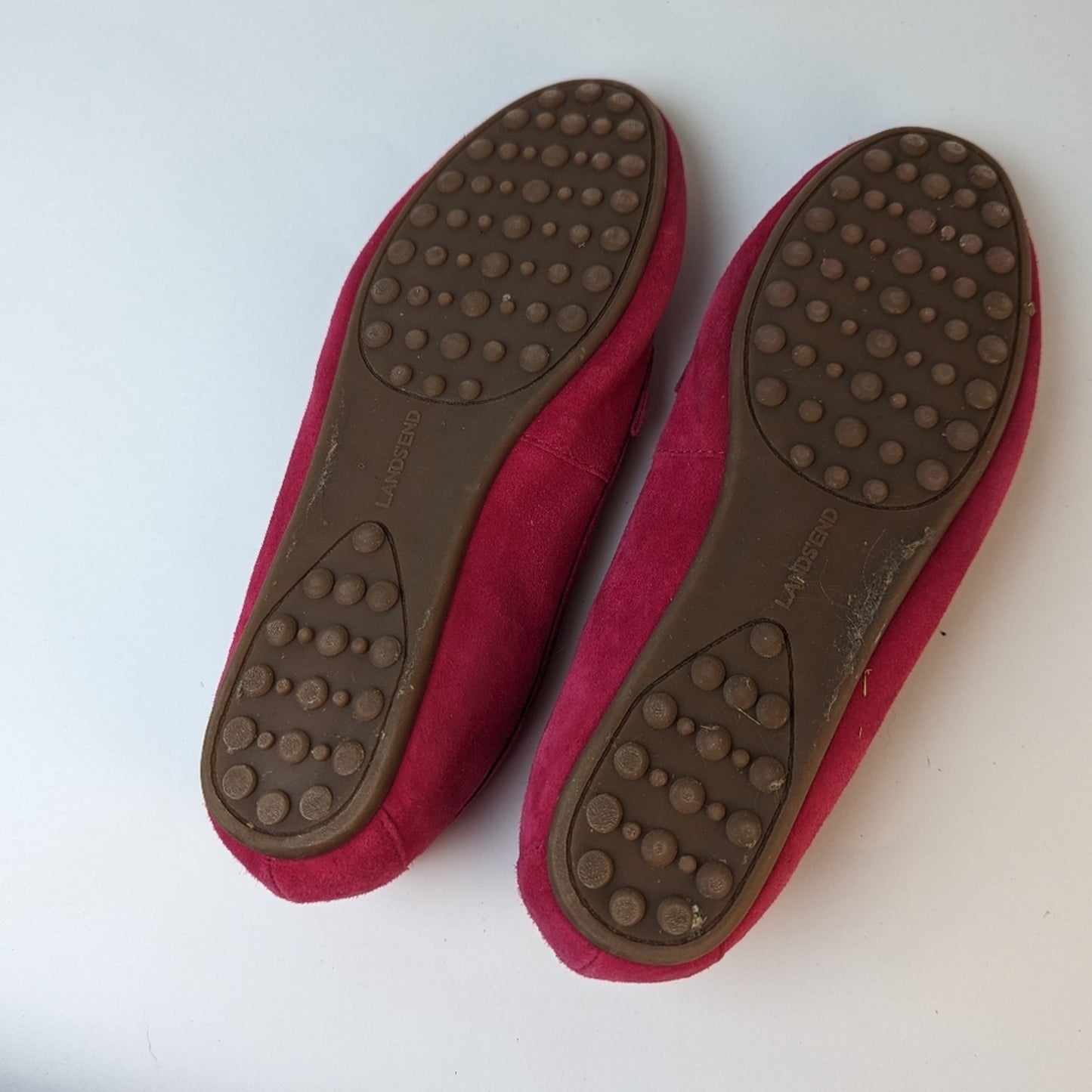 Lands' End Pink Suede Loafer / 7