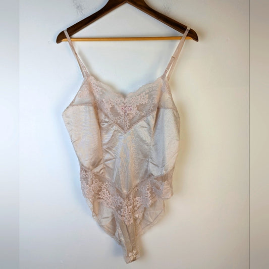 Heiress Vintage Lace Teddy Camisole Bodysuit / 38