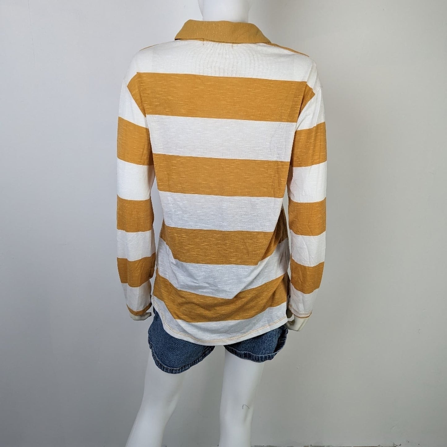 Wallflower Striped Polo Shirt M