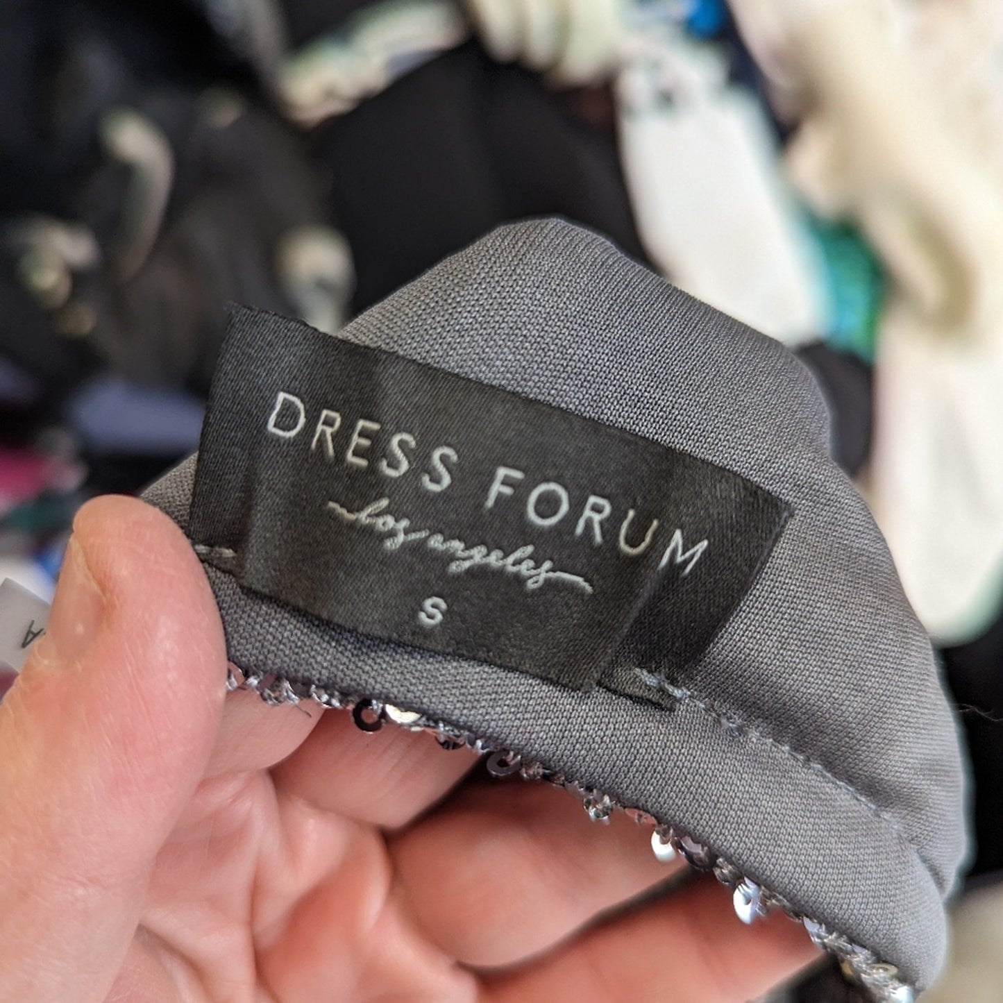 Dress Forum Silver Pencil Skirt S