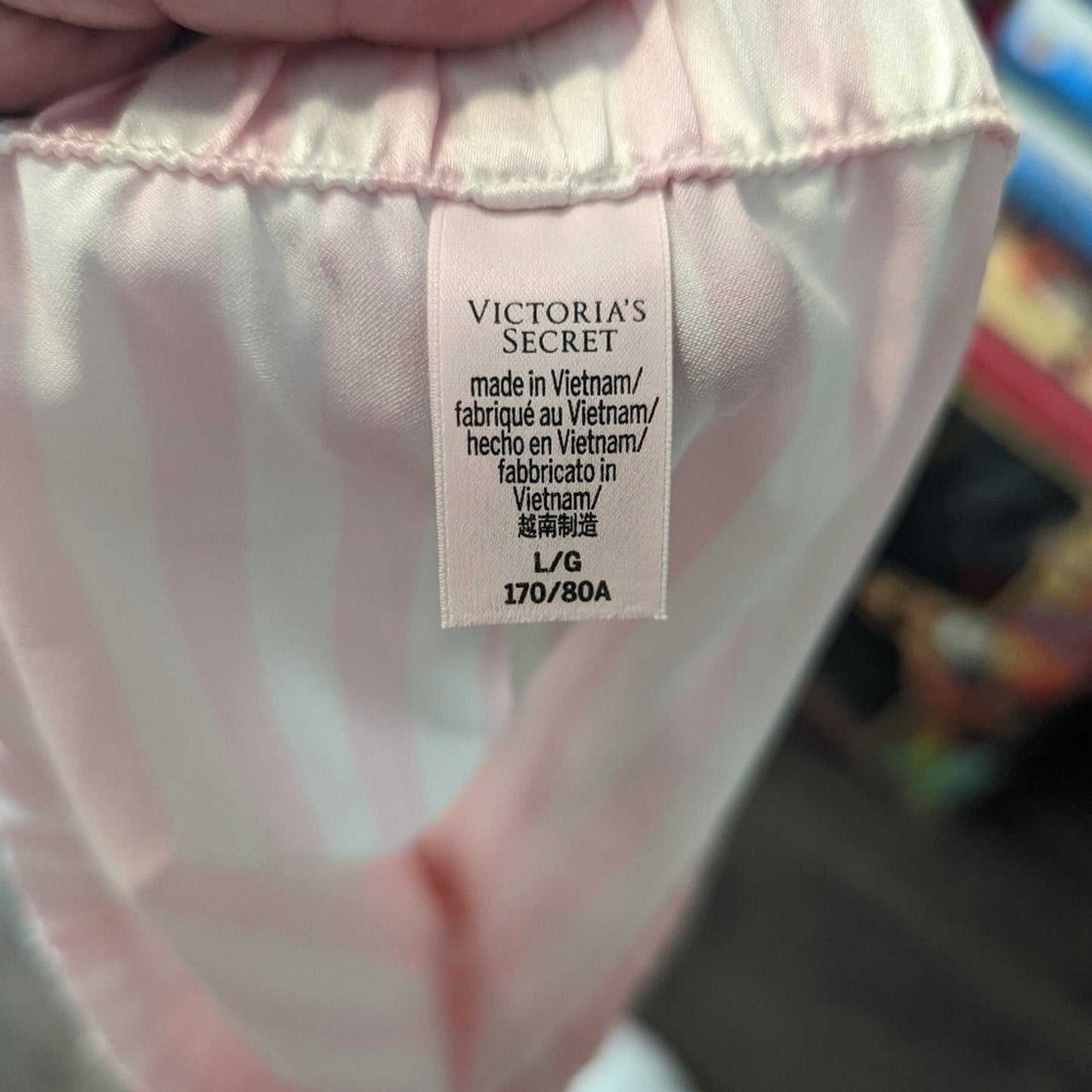Victoria's Secret Sexy Silky Striped Sleep Shorts L