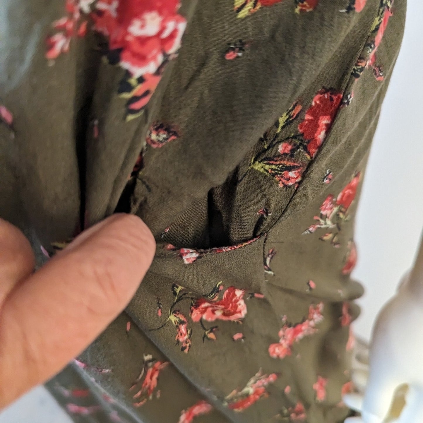 Xhilaration Floral Halter Romper / Medium