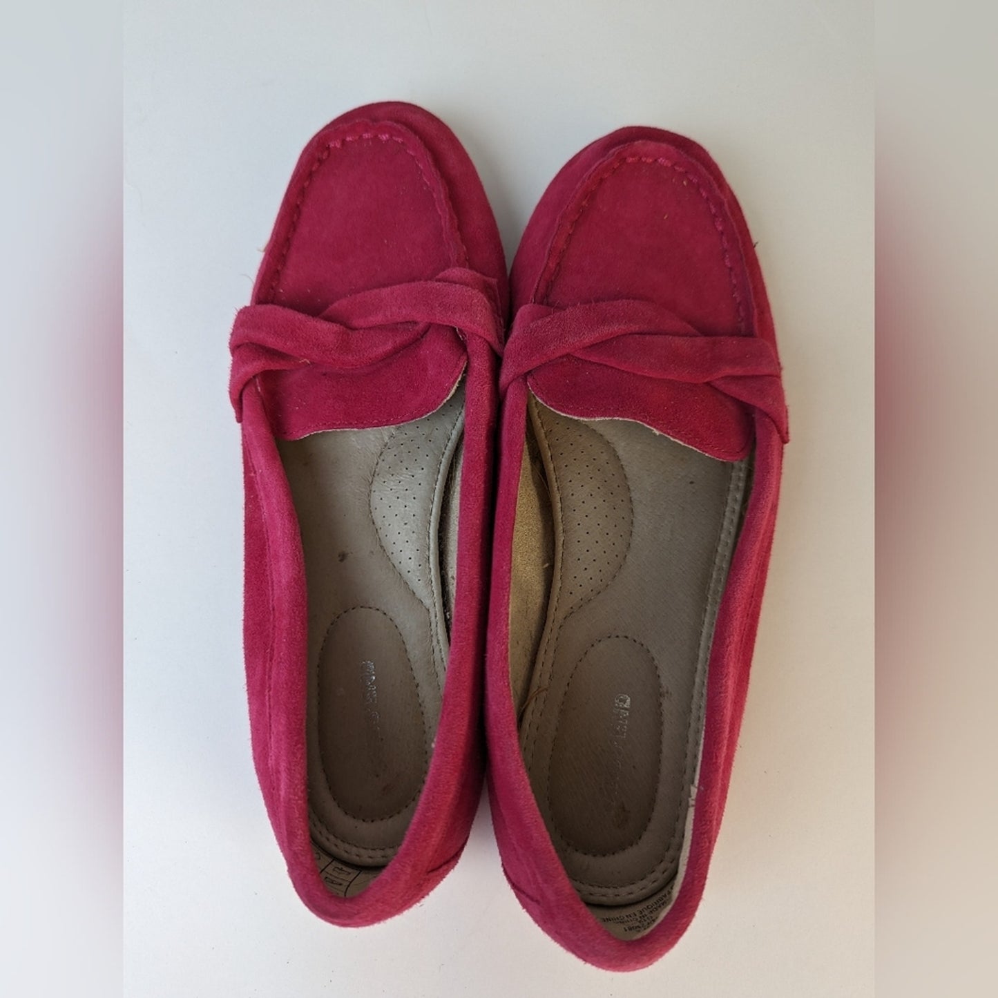 Lands' End Pink Suede Loafer / 7