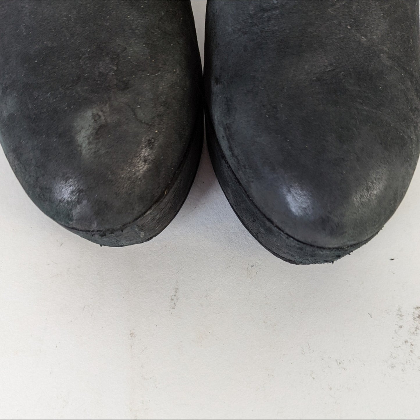 Steve Madden Raspy Black Suede Chunky Ankle Boots - 8.5