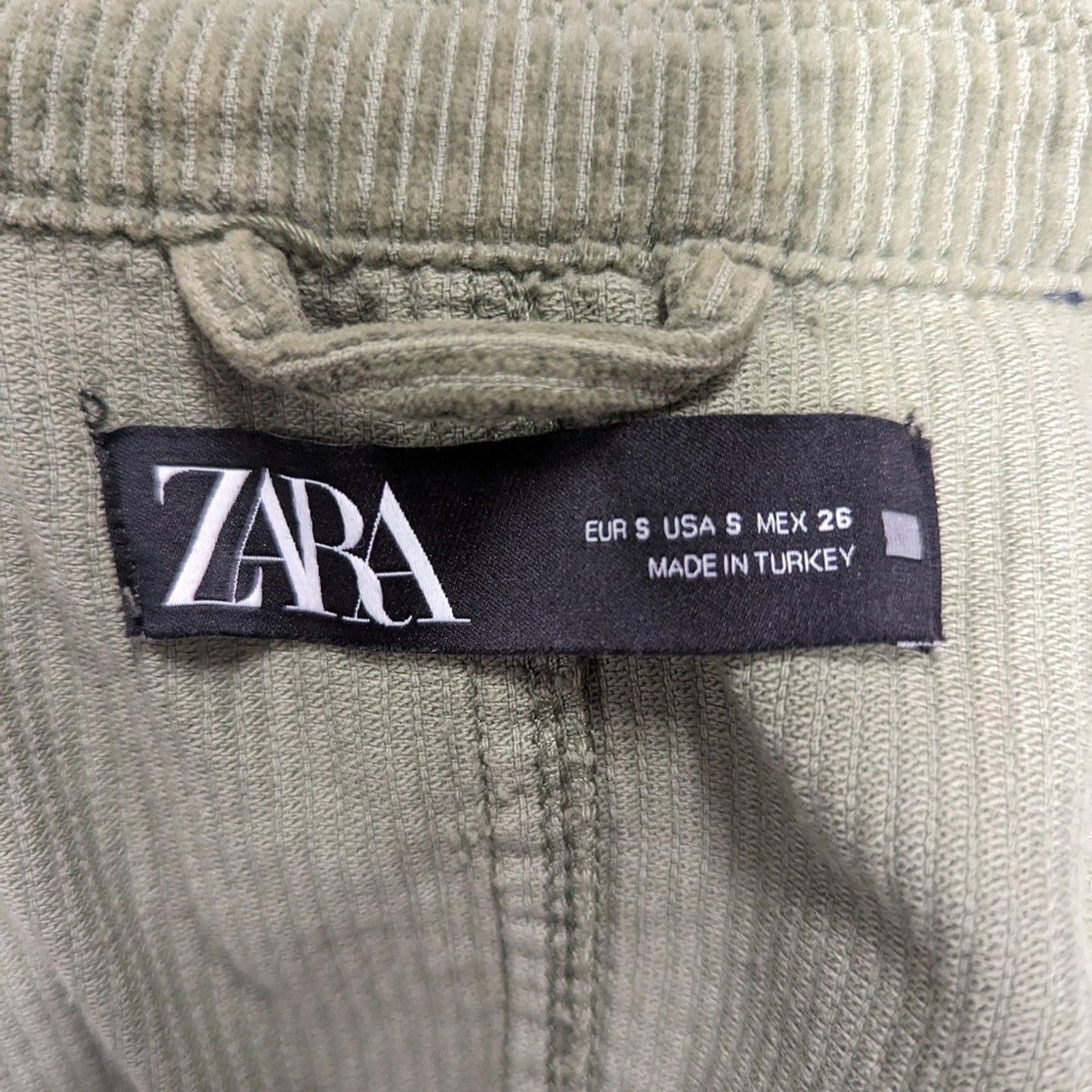 Zara Corduroy Cropped Jacket - Small