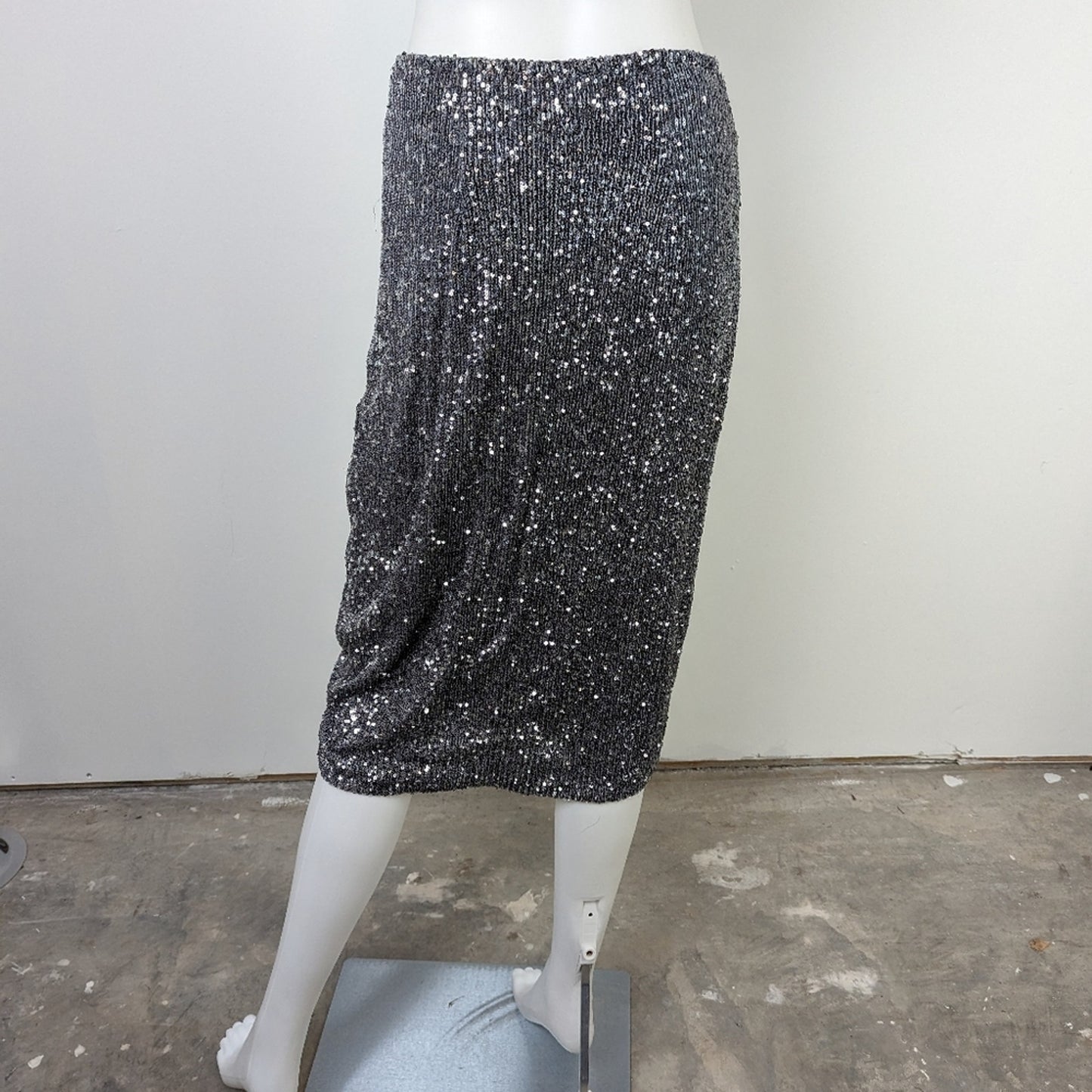 Dress Forum Silver Pencil Skirt S
