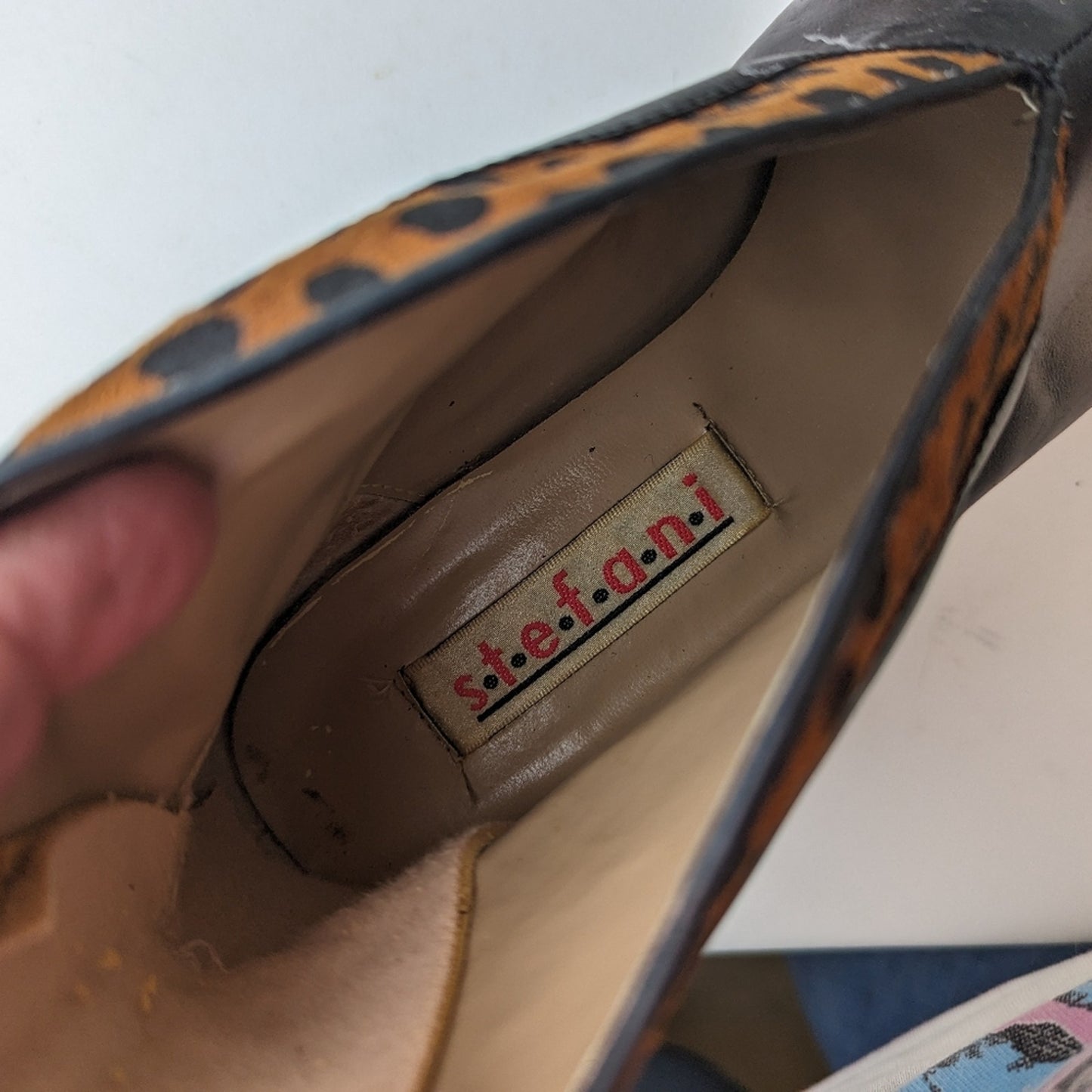 Vintage 80's Stefani Leather Ankle Boots - 7M