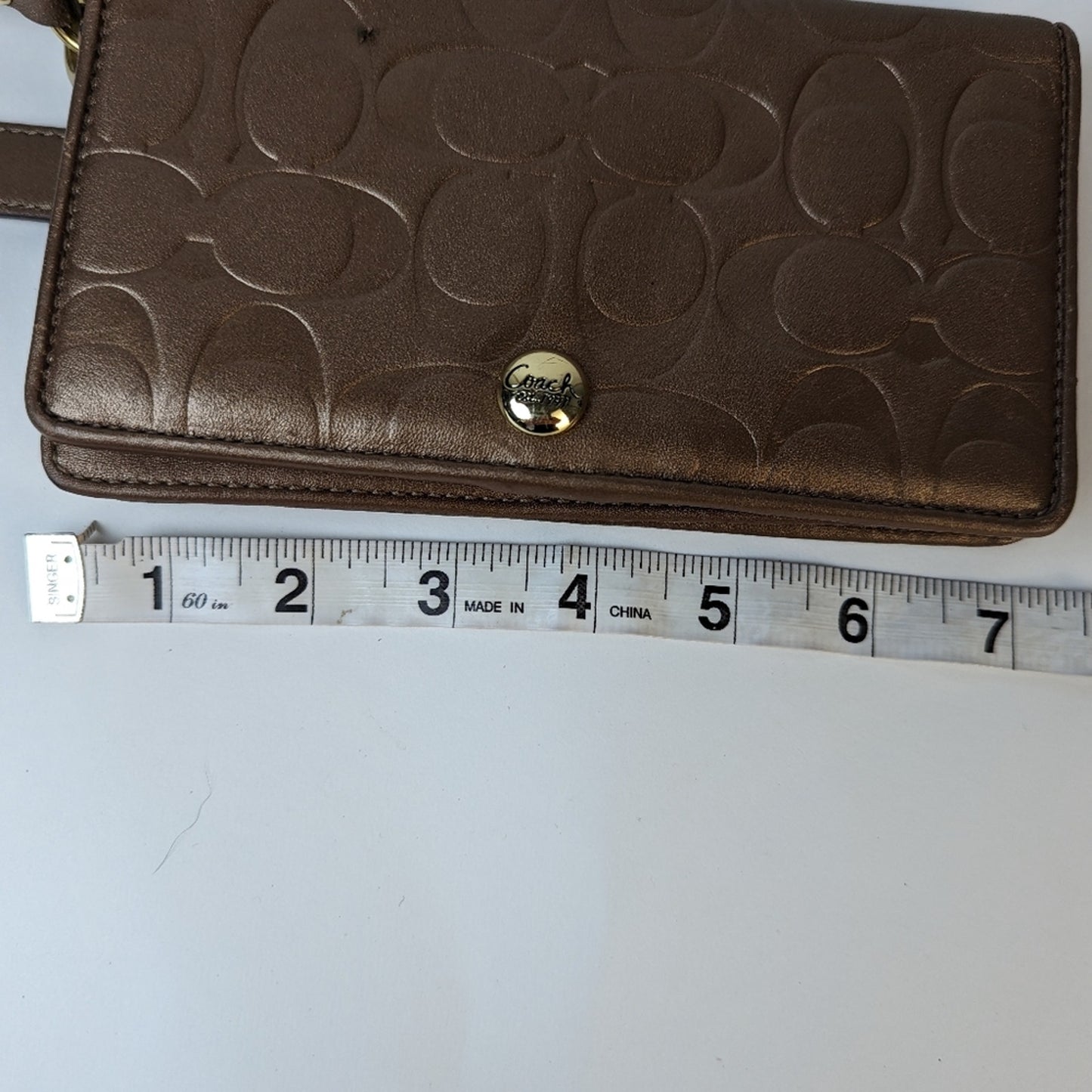 Vintage Coach Copper Toned Wallet