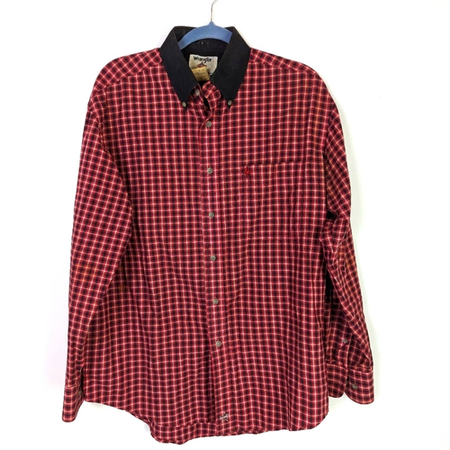 Vintage Wrangler PBR Men's Bull Riding Rodeo Plaid Shirt M