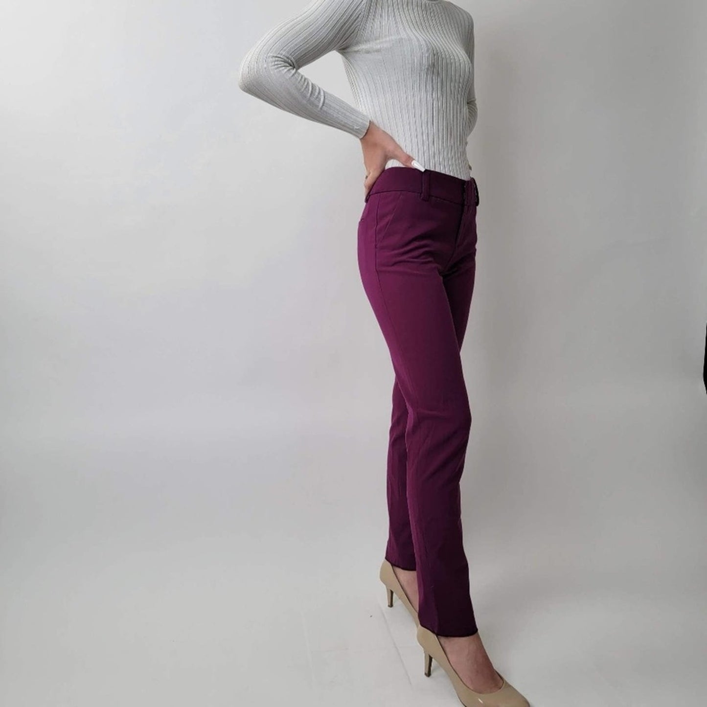 Alice + Olivia Burgundy Pants