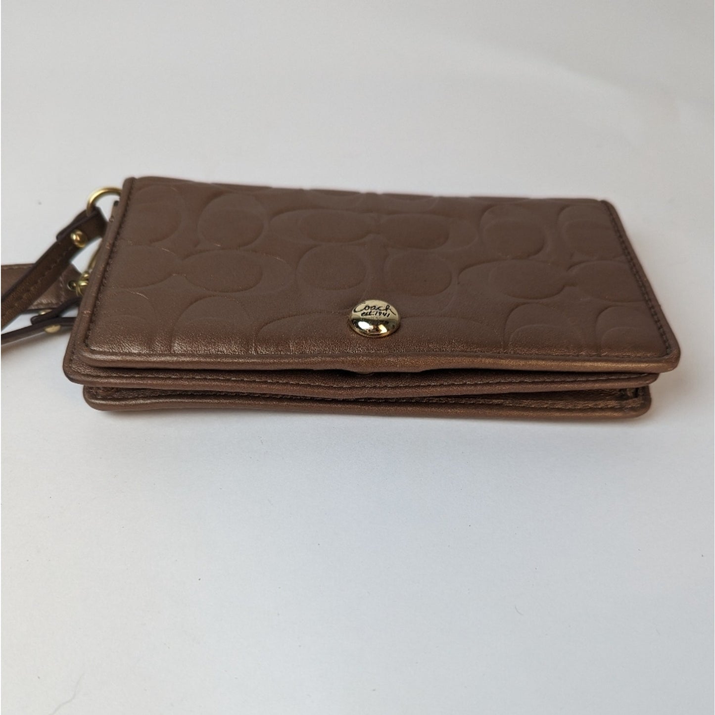 Vintage Coach Copper Toned Wallet