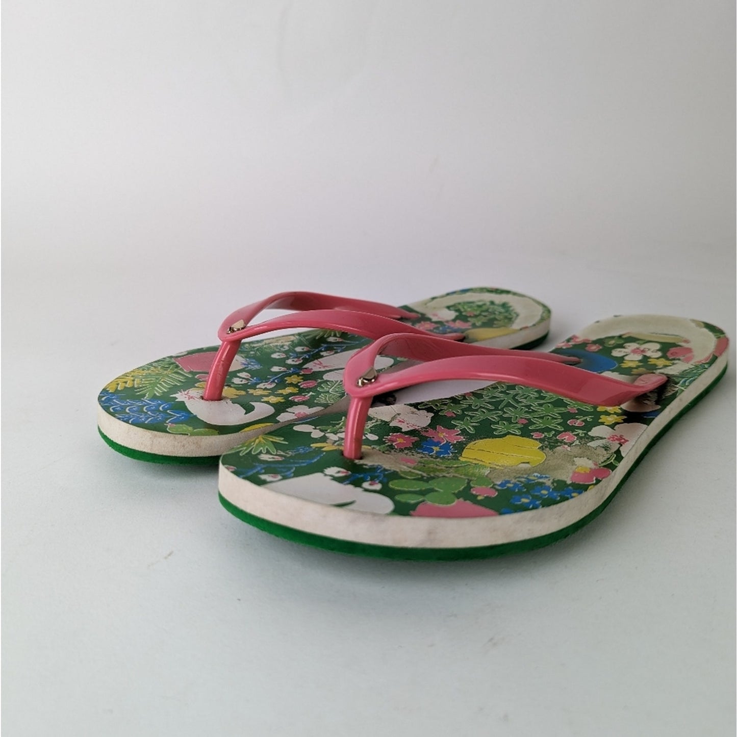 Kate Spade Kitty Flip Flops 7-8