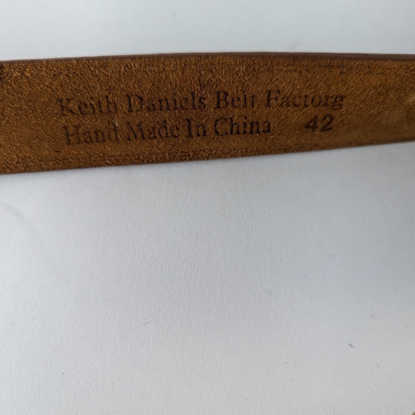 Keith Daniels Leather Belt / 42