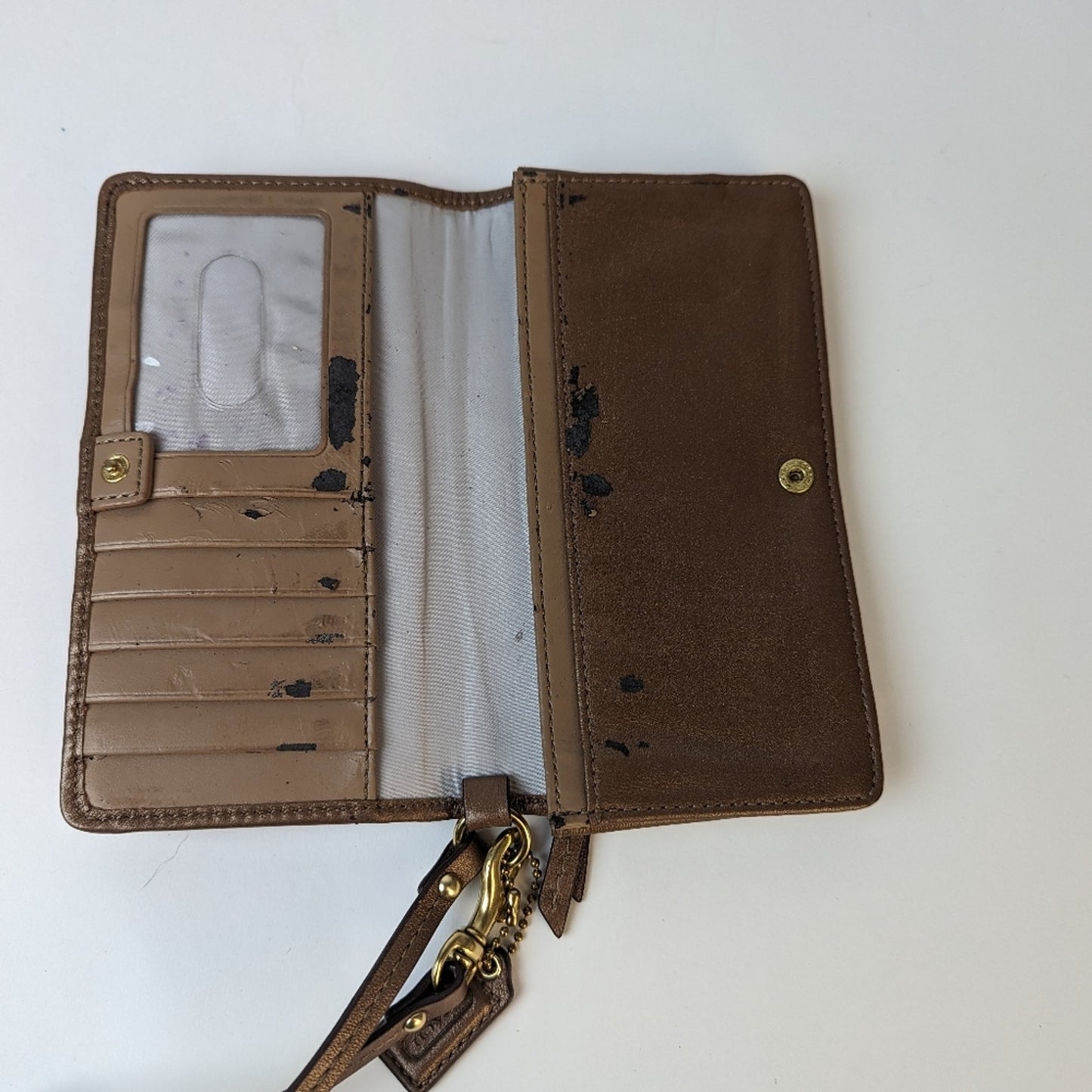 Vintage Coach Copper Toned Wallet