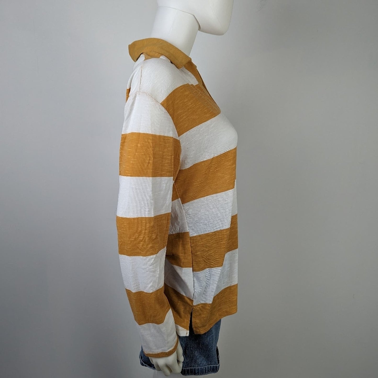 Wallflower Striped Polo Shirt M