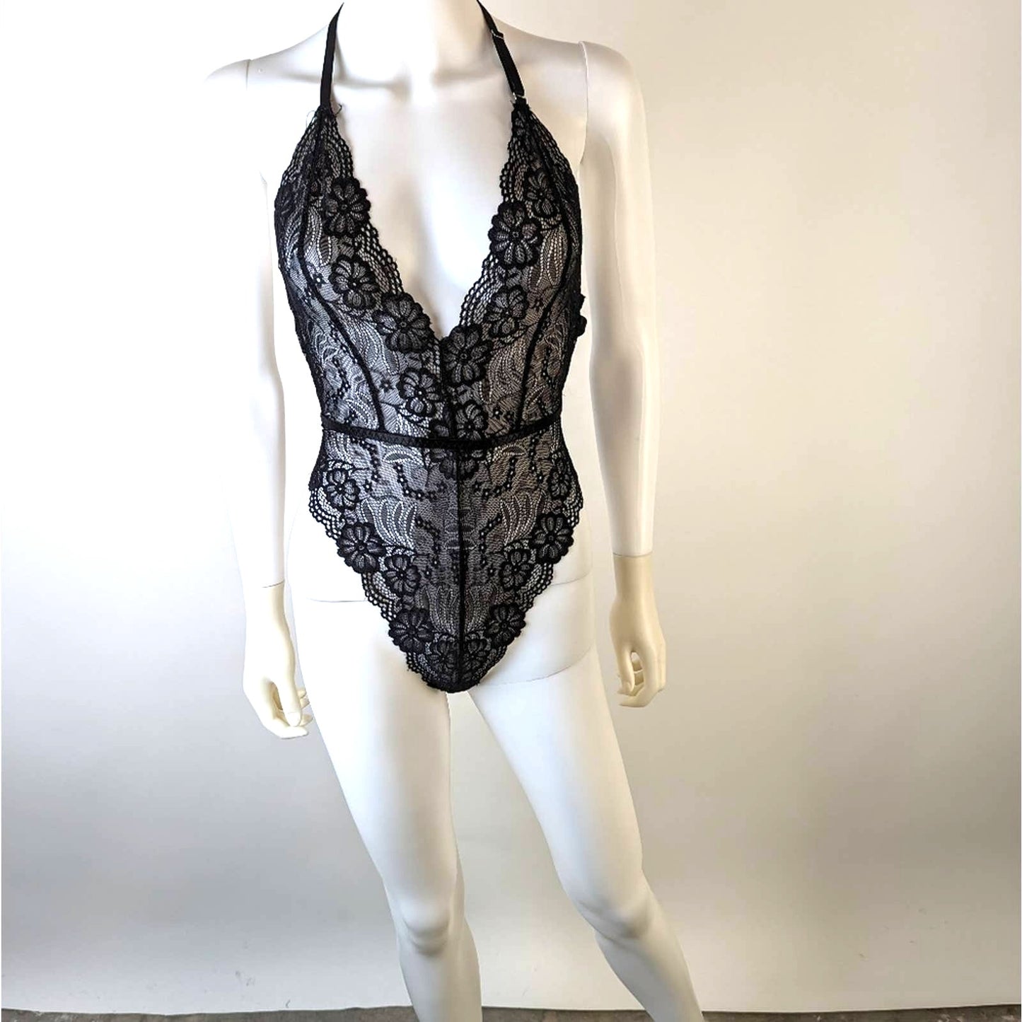 Lace Sheer Sexy Bodysuit - Medium