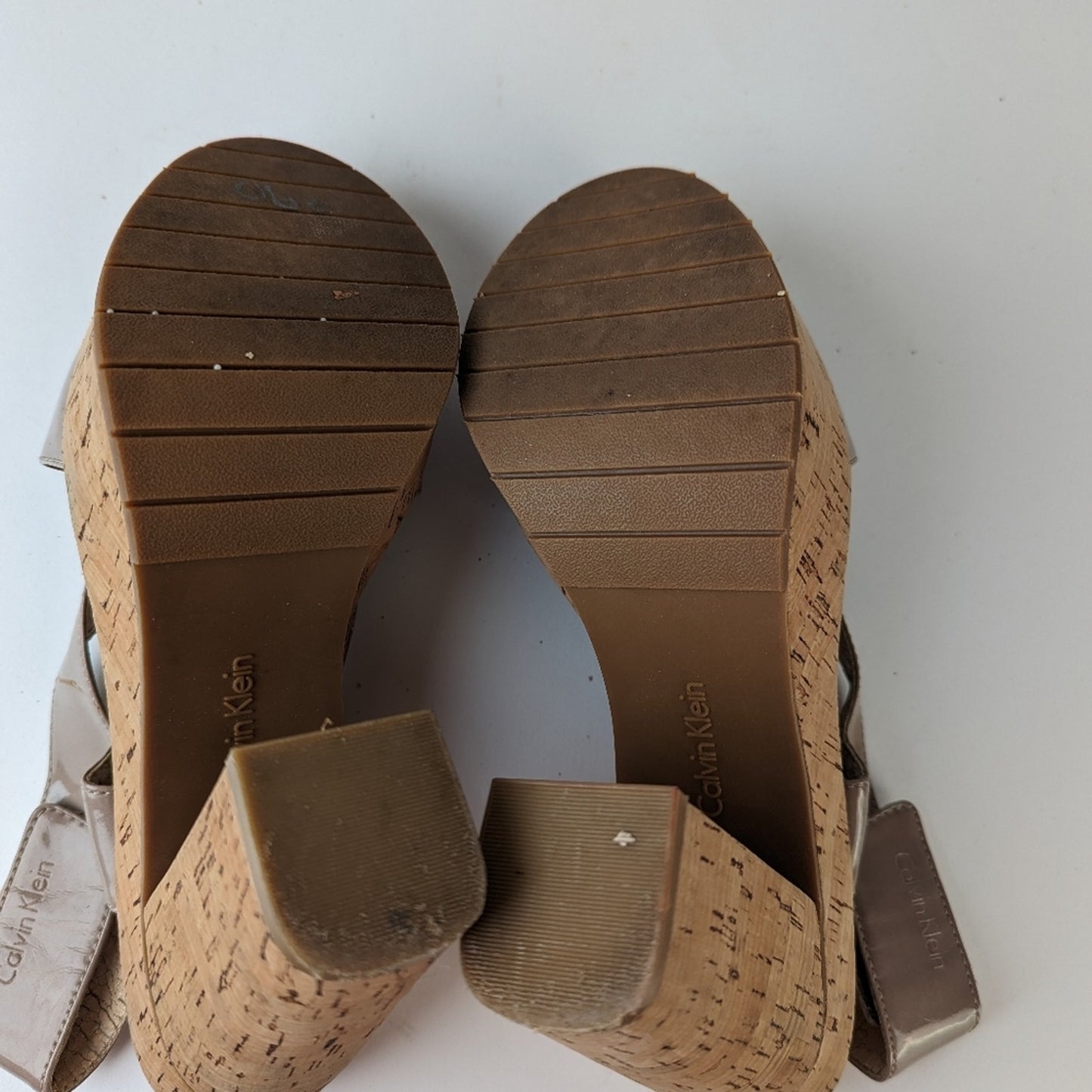 Calvin Klein Platform Cork Heels -7.5/8