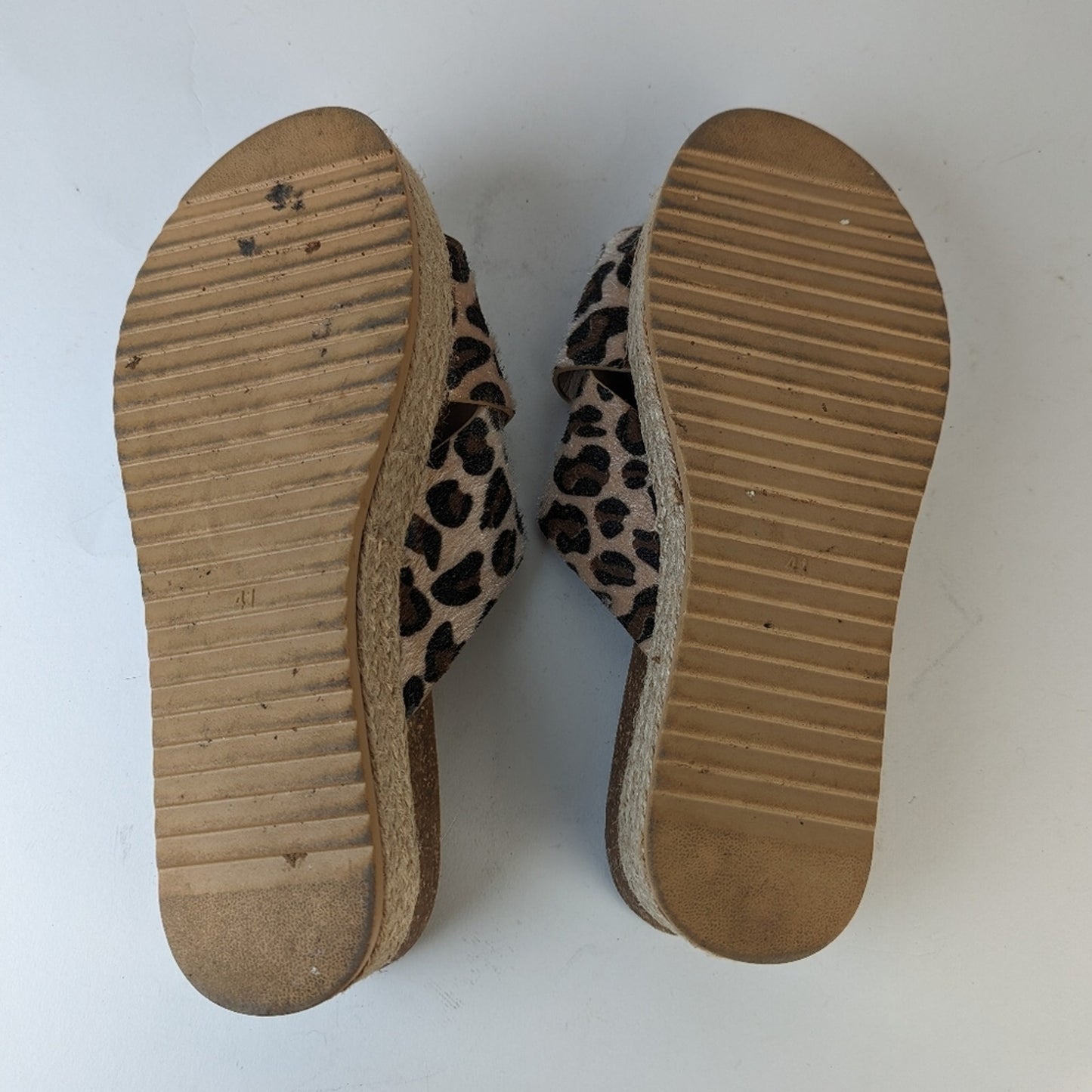 Women's Platform Leopard Print Espadrilles - 41