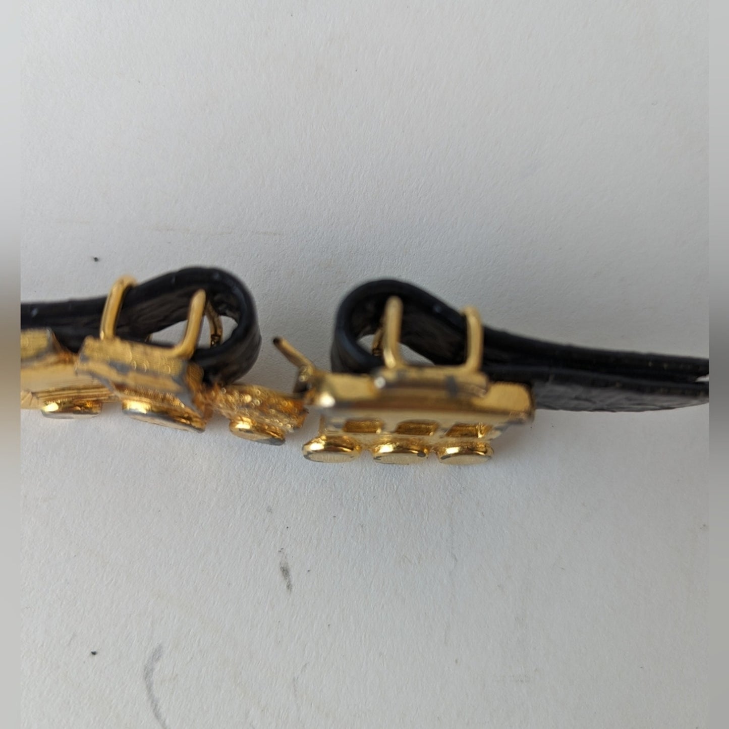 Vintage Train Buckle Belt / Small