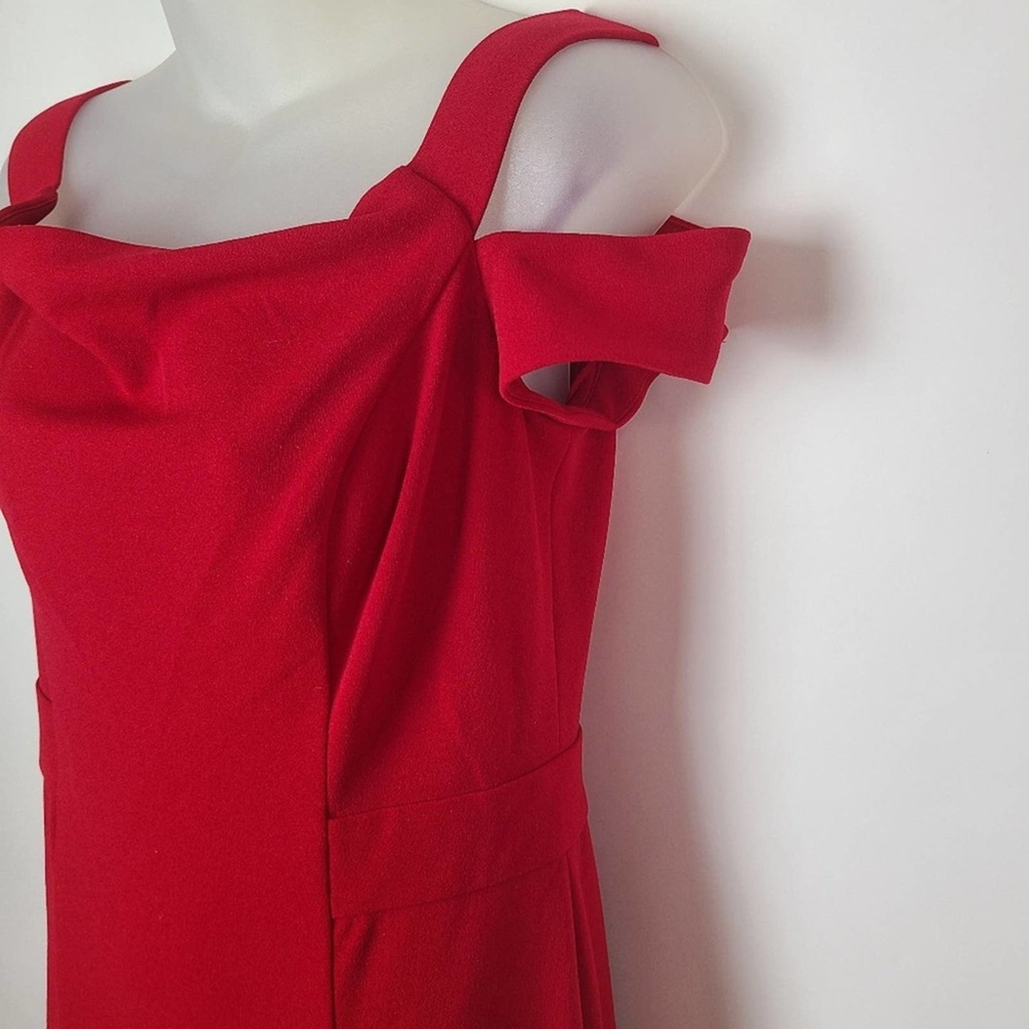 Lauren Ralph Lauren Red Crepe Long Dress - 10
