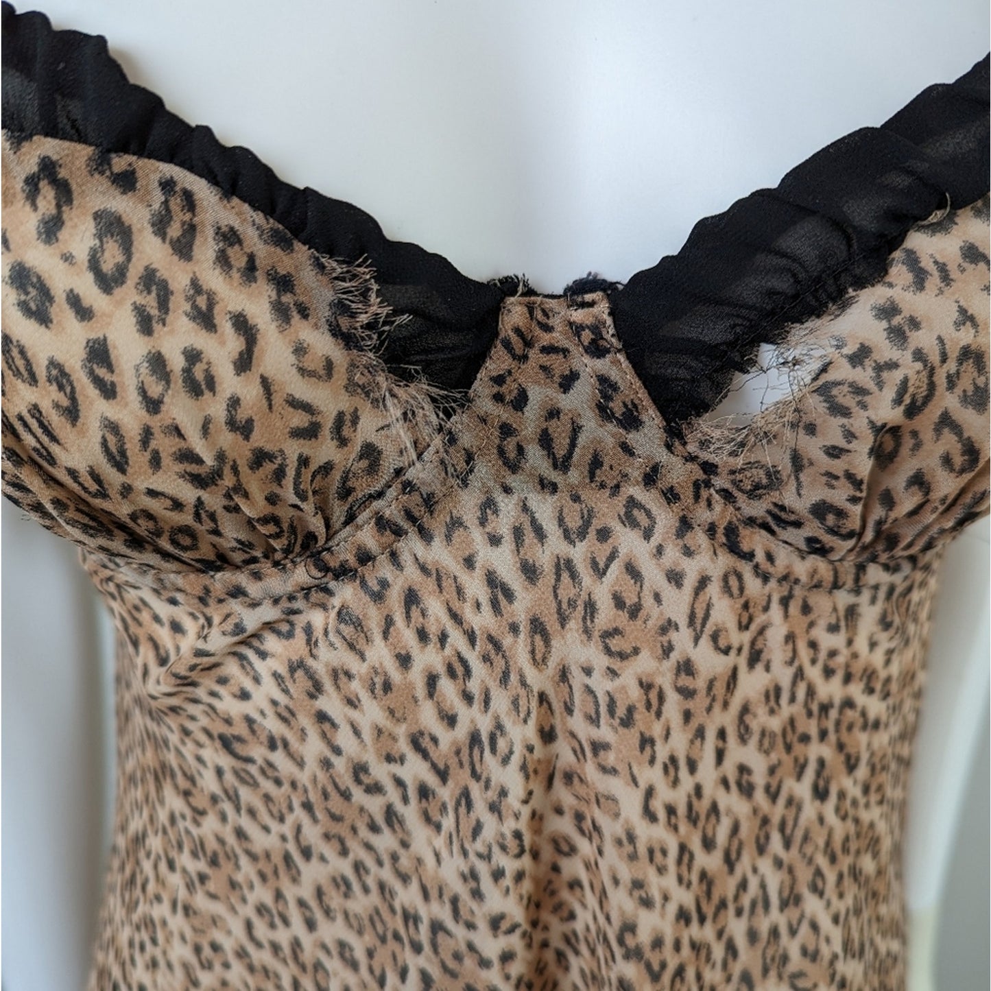 Leopard Print Babydoll Nightie S