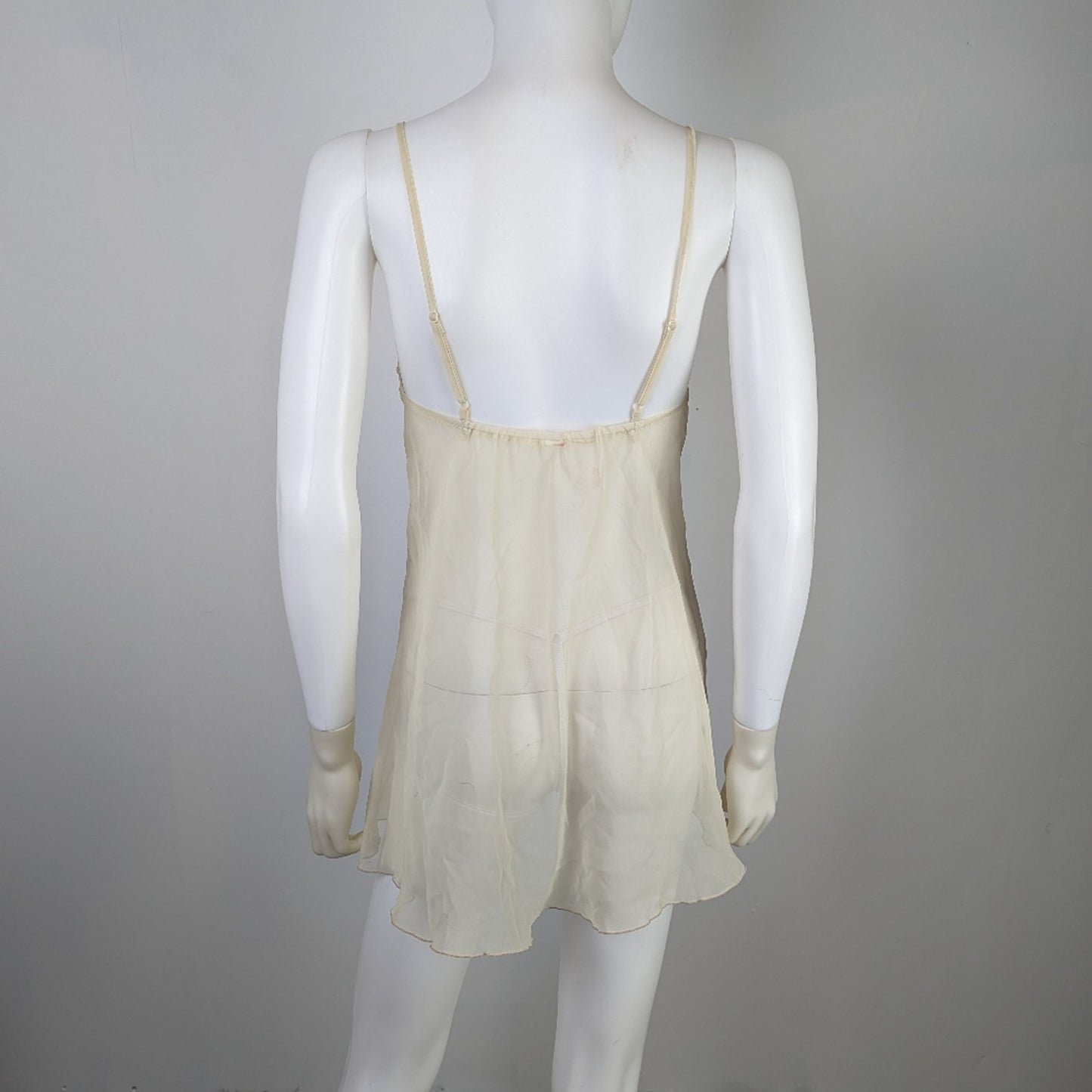 Victoria's Secret White Silky Babydoll - S