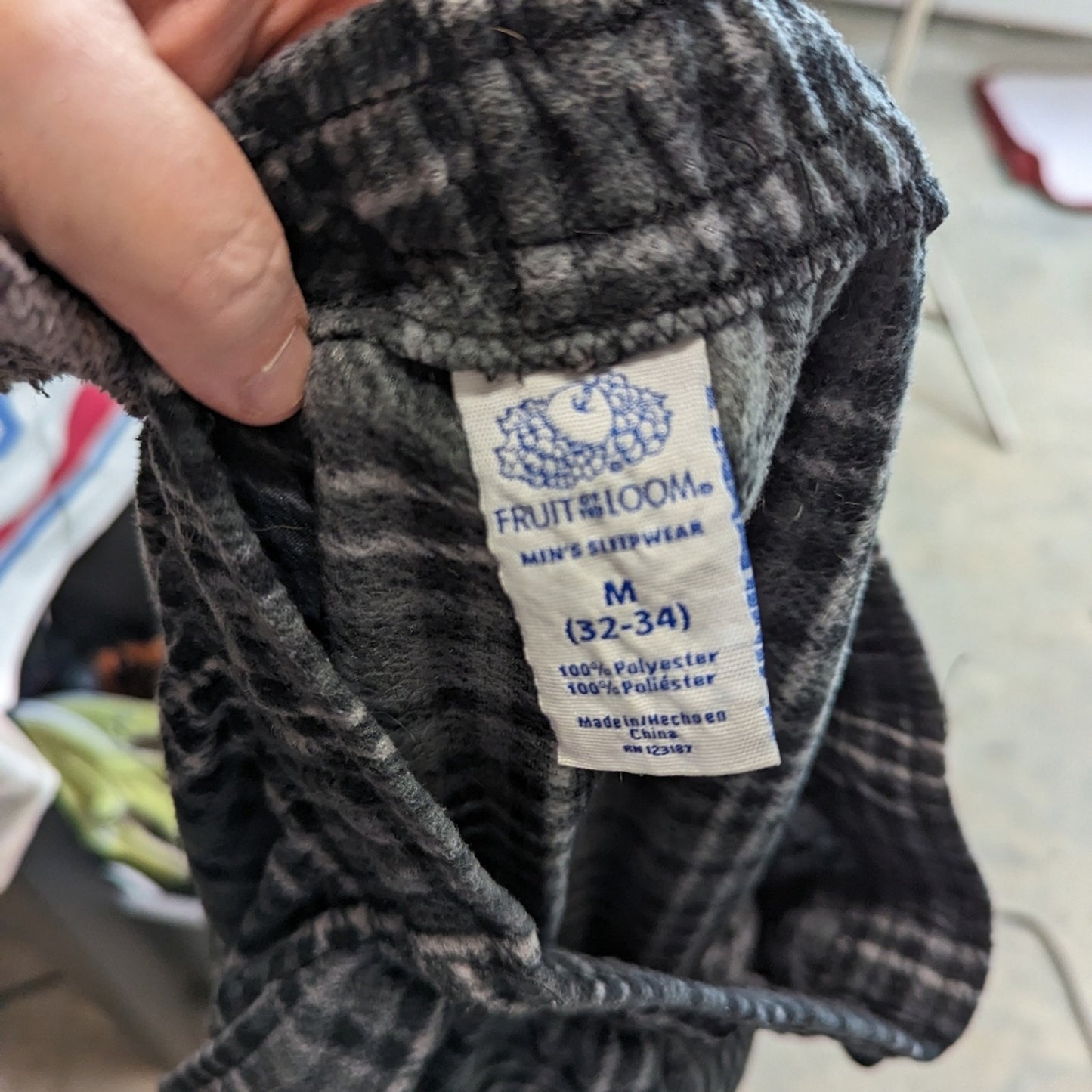 Men's Plaid Sleep Pants - M